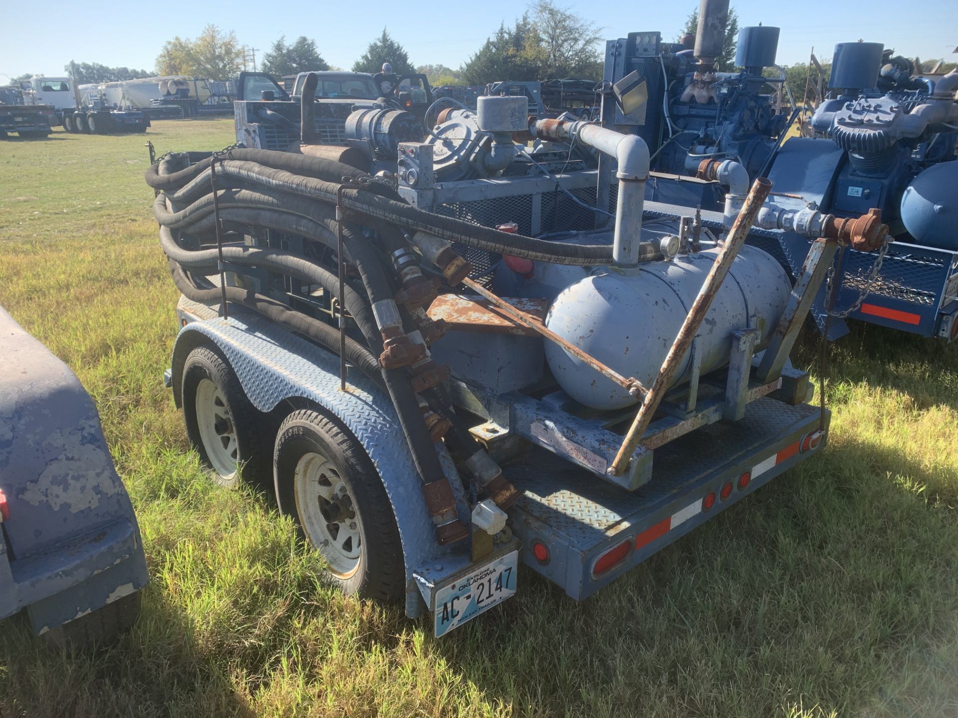 Located in YARD 19 - Wixon Valley, TX (FUF352) 2001 SHOPBUILT 6' X 12' T/A BP COMPRESSOR TRAILER, - Image 2 of 4