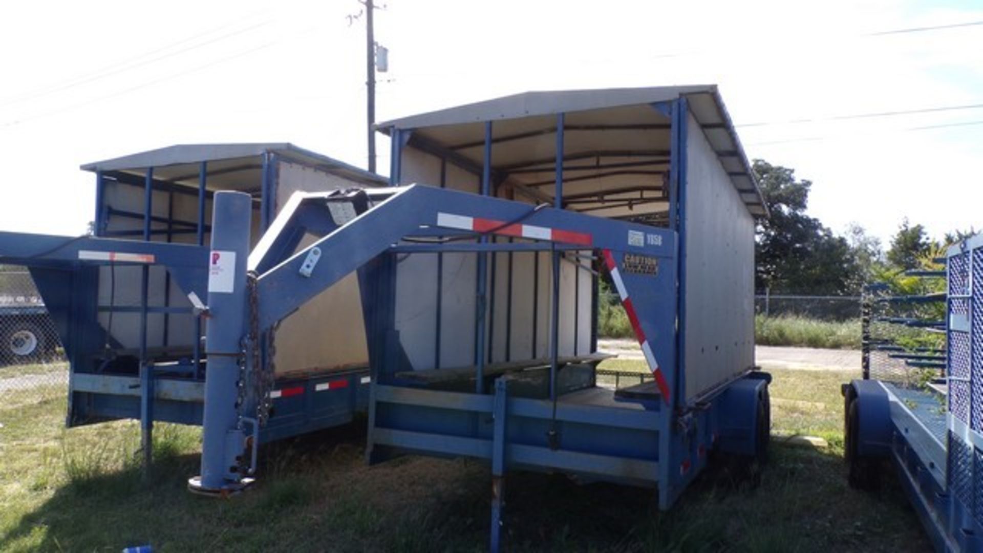 Located in YARD 19 - Wixon Valley, TX (FUF350) 2005 SHOP BUILT 7' X 16'L T/A GN COOLING TRAILER,