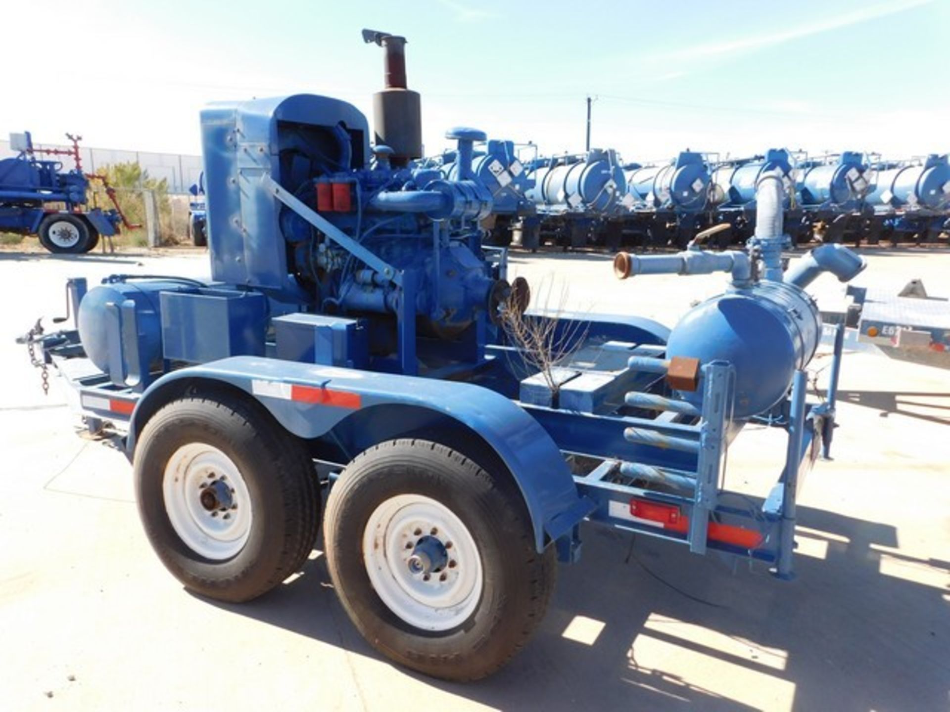 Located in YARD 2 - Odessa, TX (CUF022) SHOPMADE T/A COMPRESSOR BALL HITCH TRAILER, P/B CUMMINS 4 - Image 2 of 2