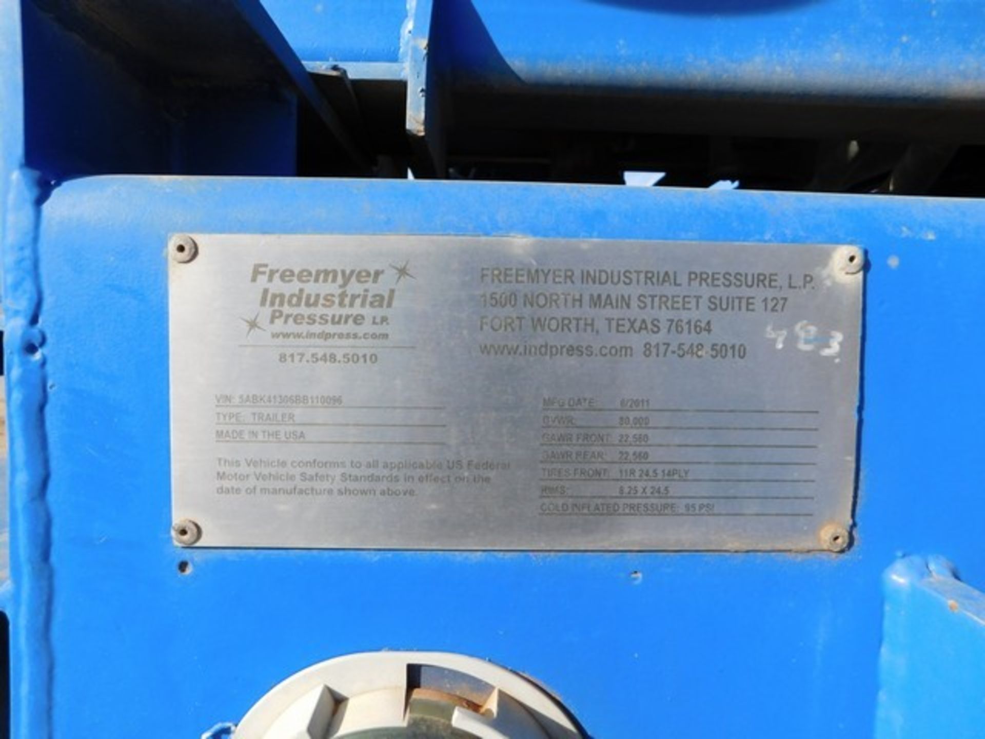 Located in YARD 2 - Odessa, TX (FPF896) 2014 JMAC 2510 QUINTUPLEX FRAC PUMP, P/B CAT 3512C DIESEL - Bild 2 aus 12