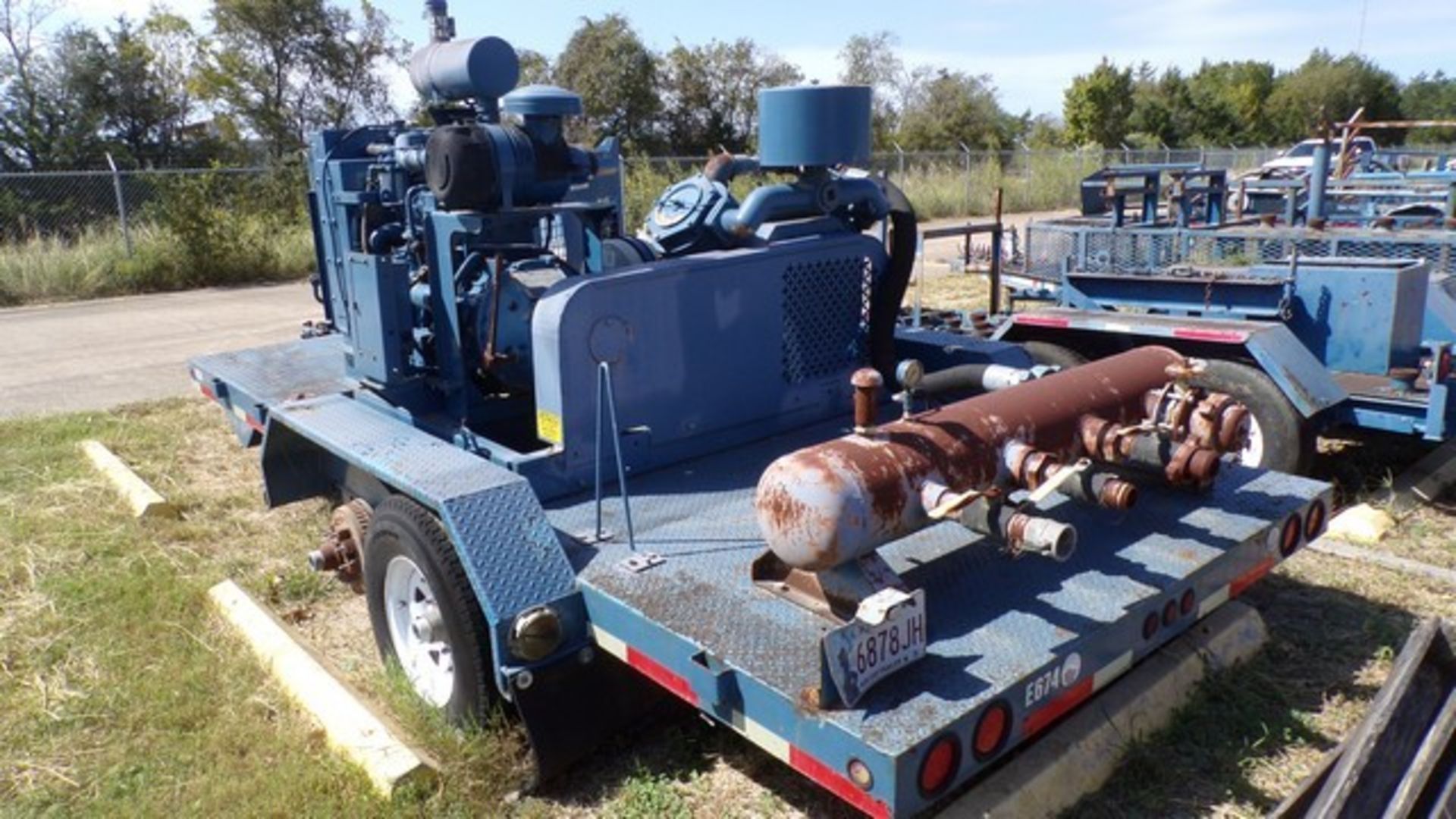 Located in YARD 19 - Wixon Valley, TX (FUF270) (X) 2011 AMERI TRAILER 7' X 16' T/A BP COMPRESSOR - Image 2 of 3