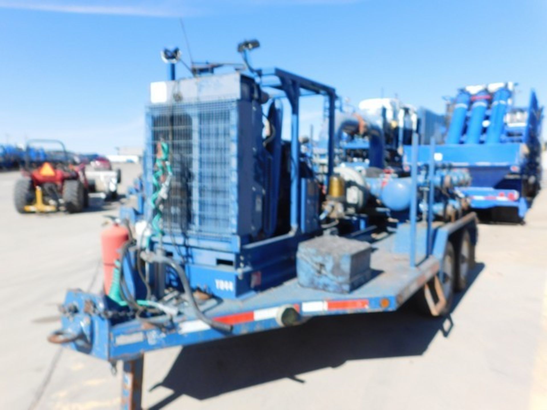 Located in YARD 2 - Odessa, TX (FPS032) (X) 2012 ORS CENT BOOST PUMP TRAILER, VIN- W/ MISSION MAGNUM
