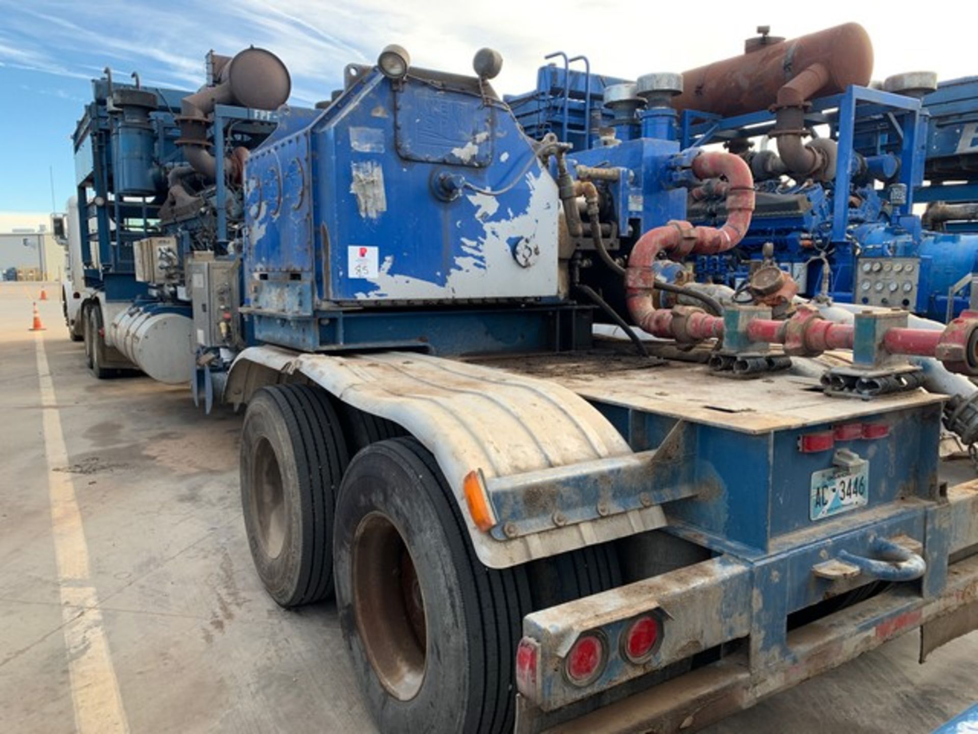 Located in YARD 2 - Odessa, TX (FPF470) 2019 SPMTWS2400 TRIPLEX FRAC PUMP, P/B CUMMINS QSK50 DUAL