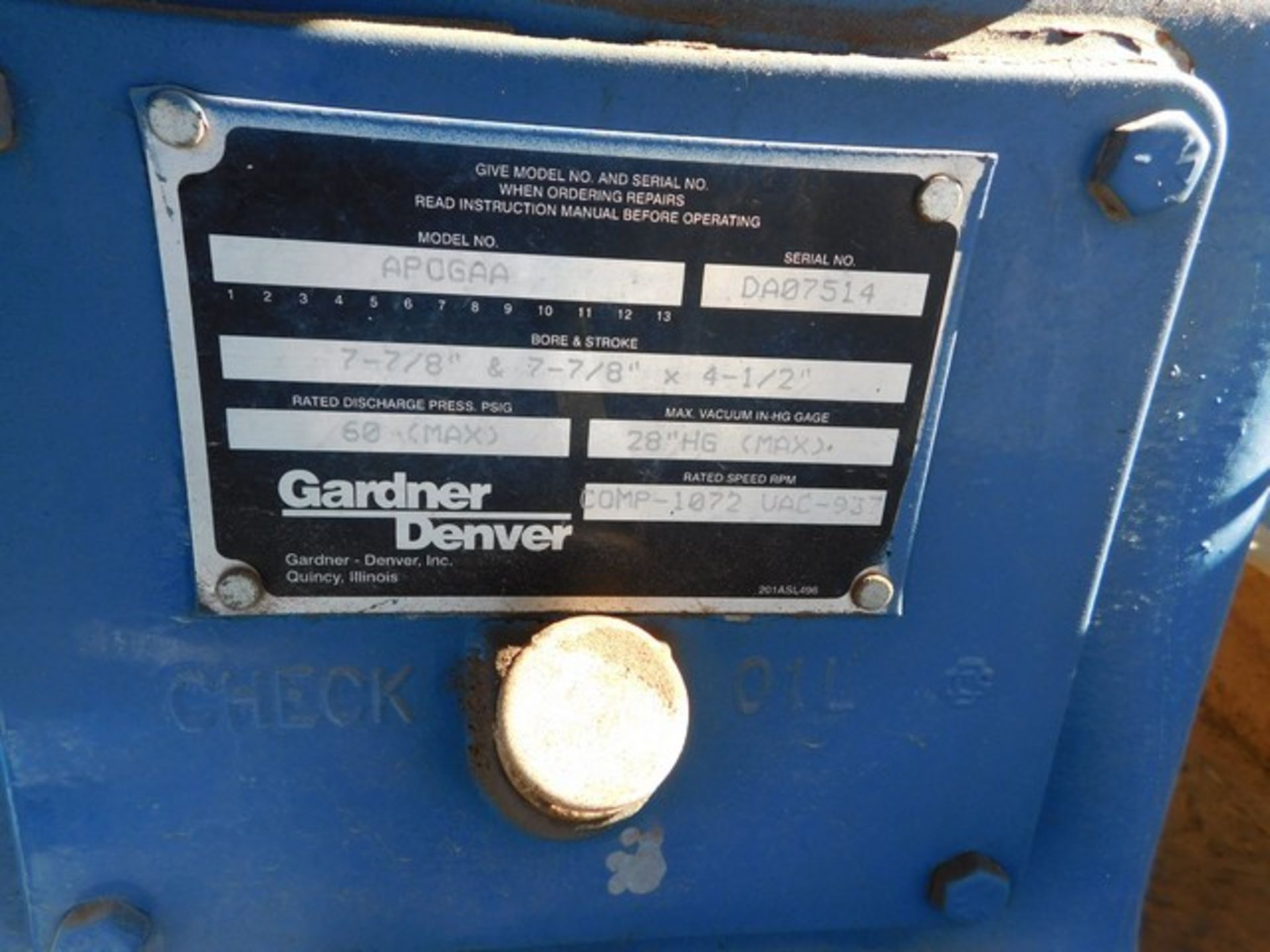 Located in YARD 2 - Odessa, TX (FUF151) (X) 2011 AMERICAN COMPRESSOR TRAILER, VIN- - Image 3 of 4