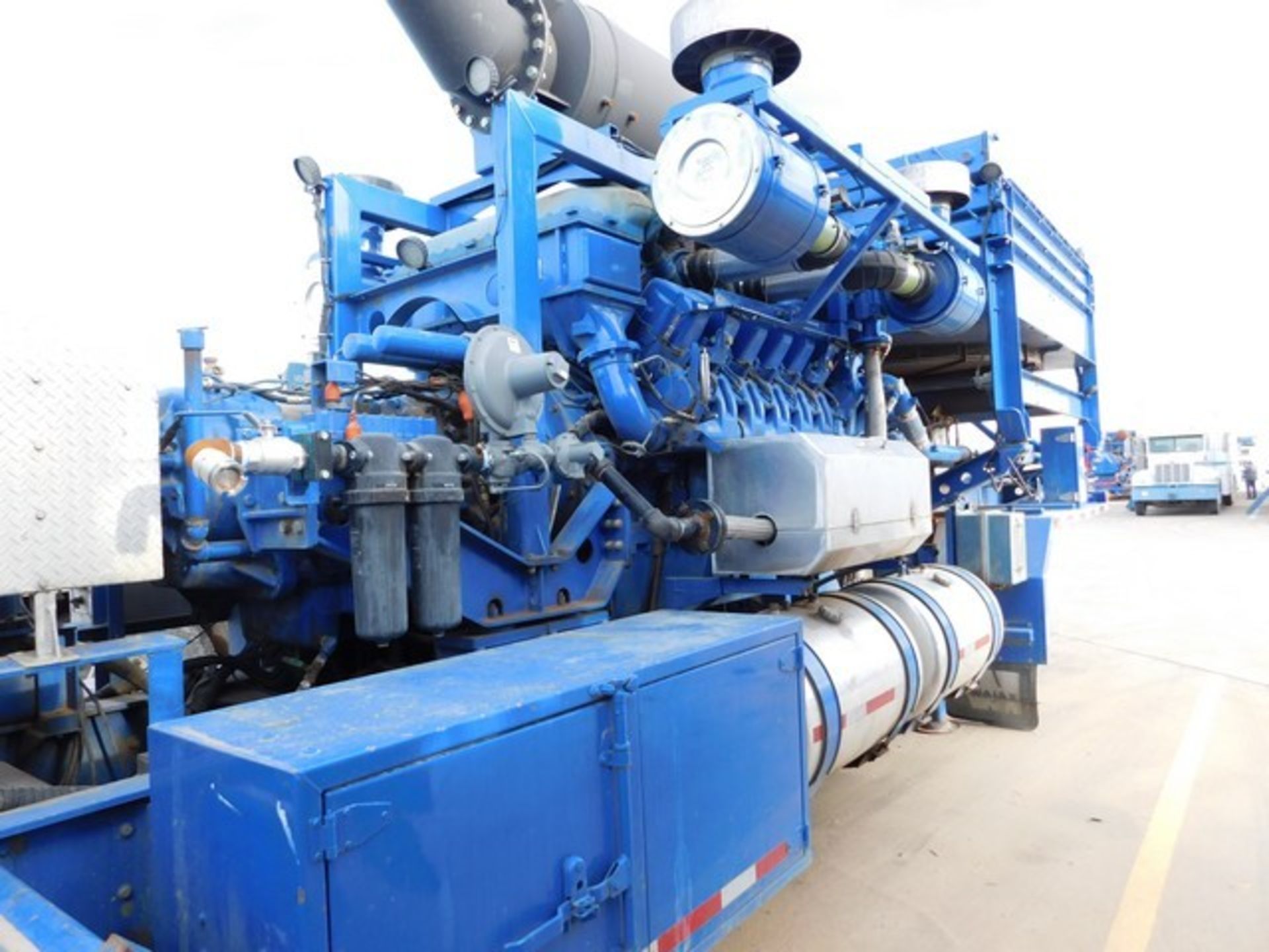 Located in YARD 2 - Odessa, TX (FPF769) 2010 FMCWT2400 TRIPLEX FRAC PUMP, P/B DETROIT 12V4000 DUAL - Image 8 of 10