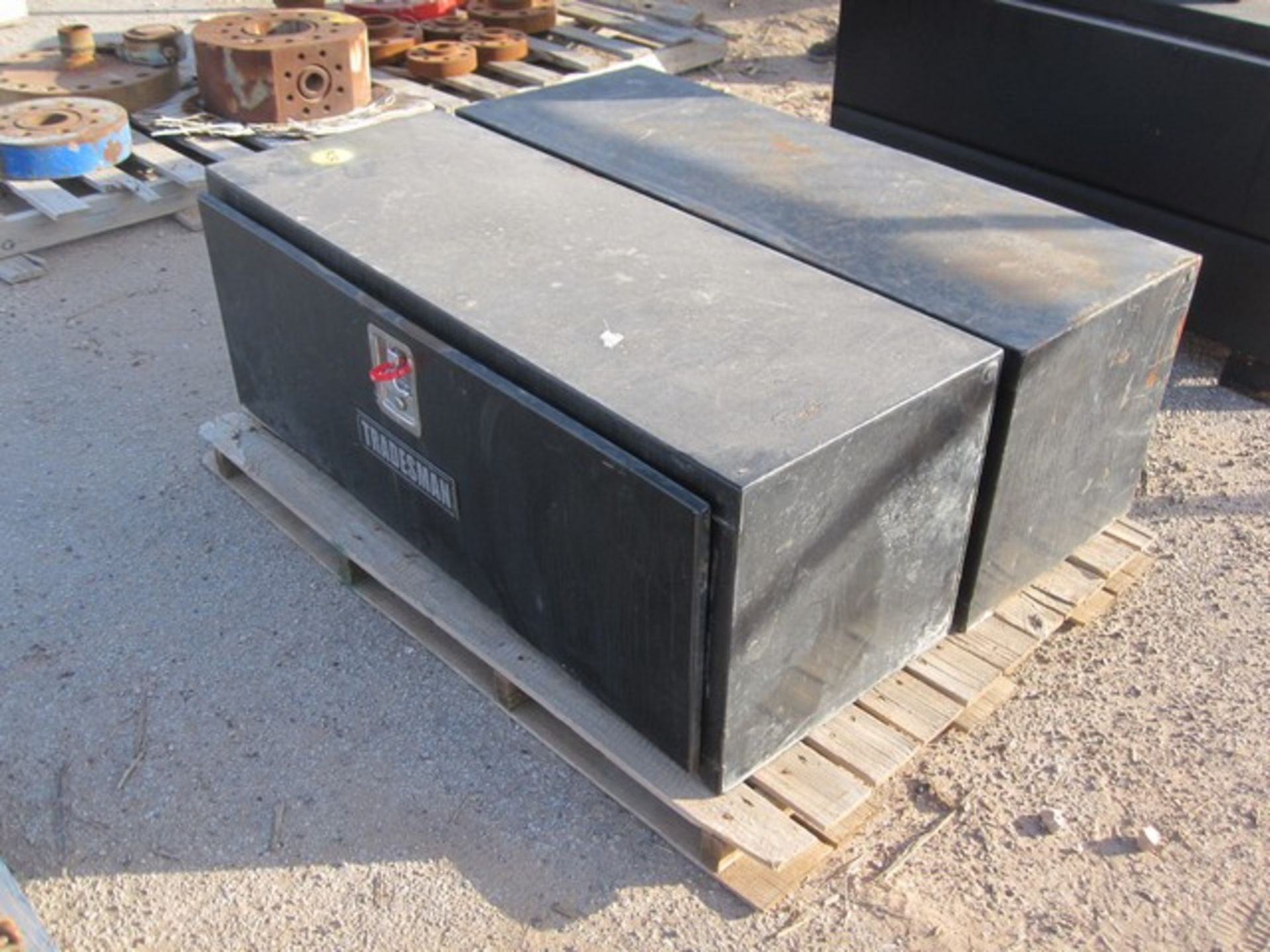 Located in YARD 9 - Odessa, TX (9-37) PALLET (2) PALLETS TRADESMAN TOOL BOXES (2459)