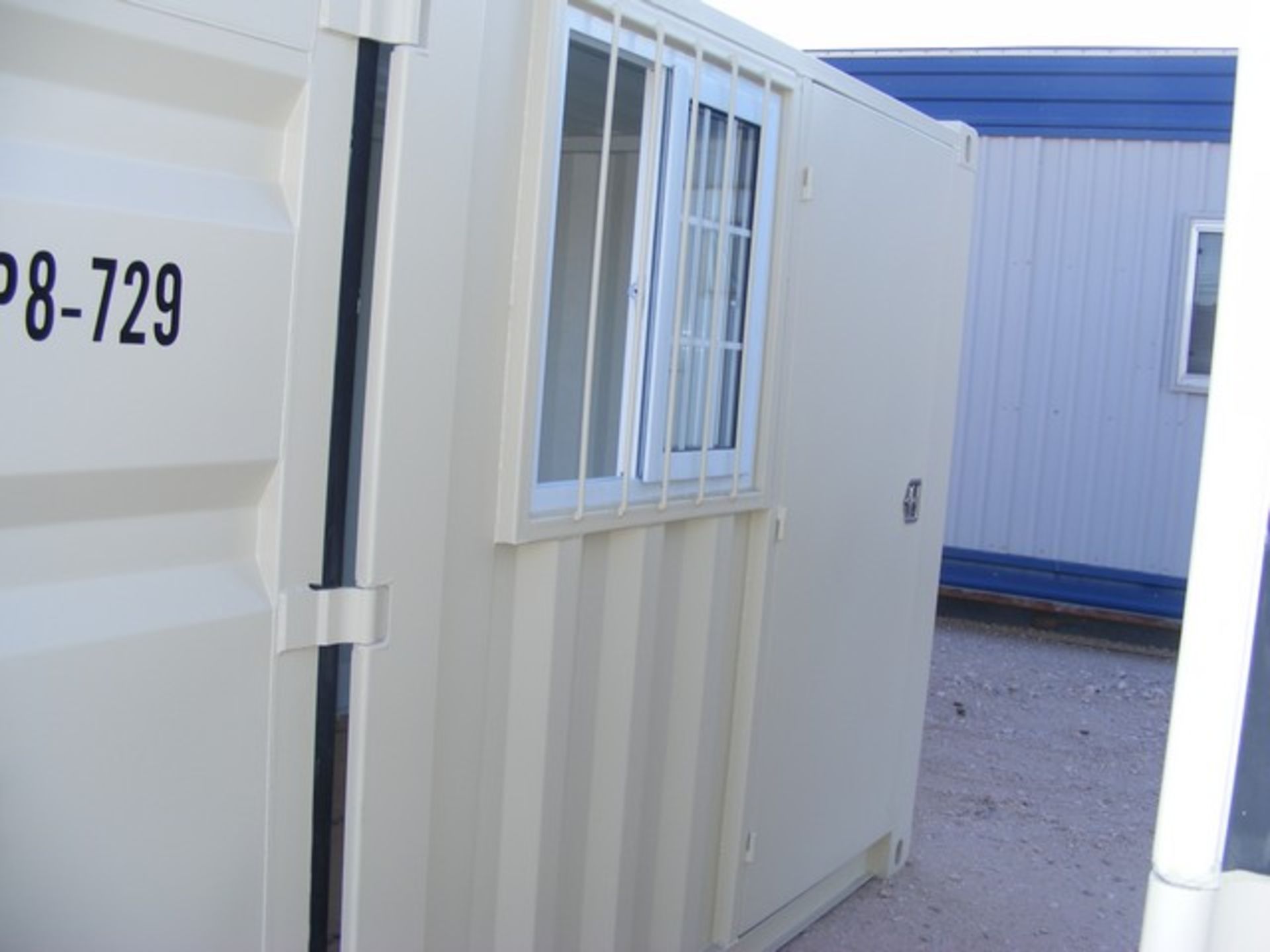 Located in YARD 1 - Midland, TX NEW 8' SEA CONTAINER W/ WALK IN DOOR & WINDOW - Image 3 of 3