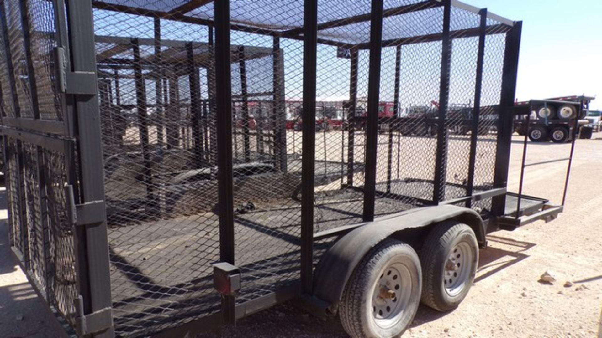 Located in YARD 1 - Midland, TX (2301) (X) 2012 C&M T/A BP COMBO PORTA POTTY/ TRASH TRAILER, VIN- - Image 3 of 4