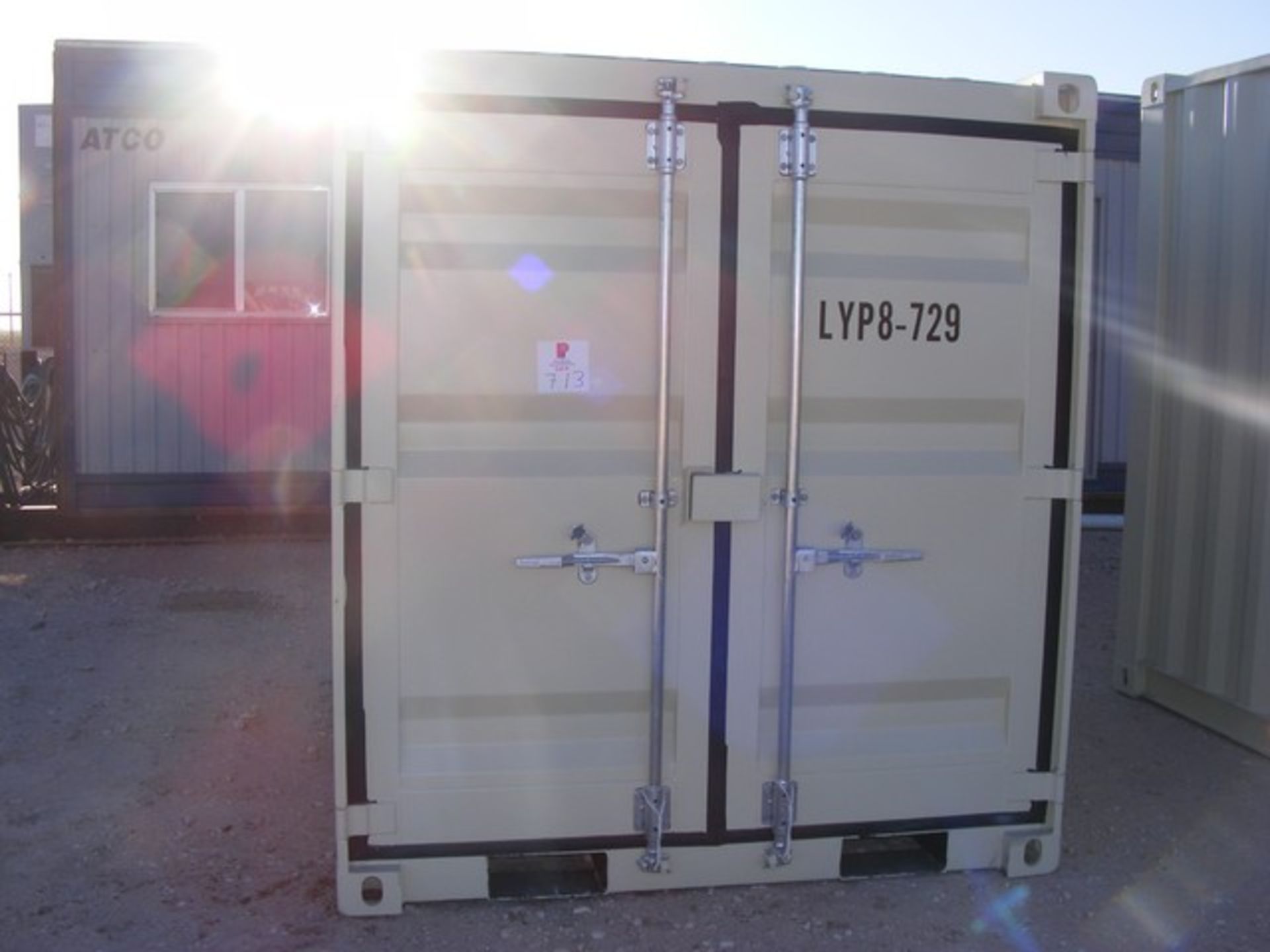 Located in YARD 1 - Midland, TX NEW 8' SEA CONTAINER W/ WALK IN DOOR & WINDOW