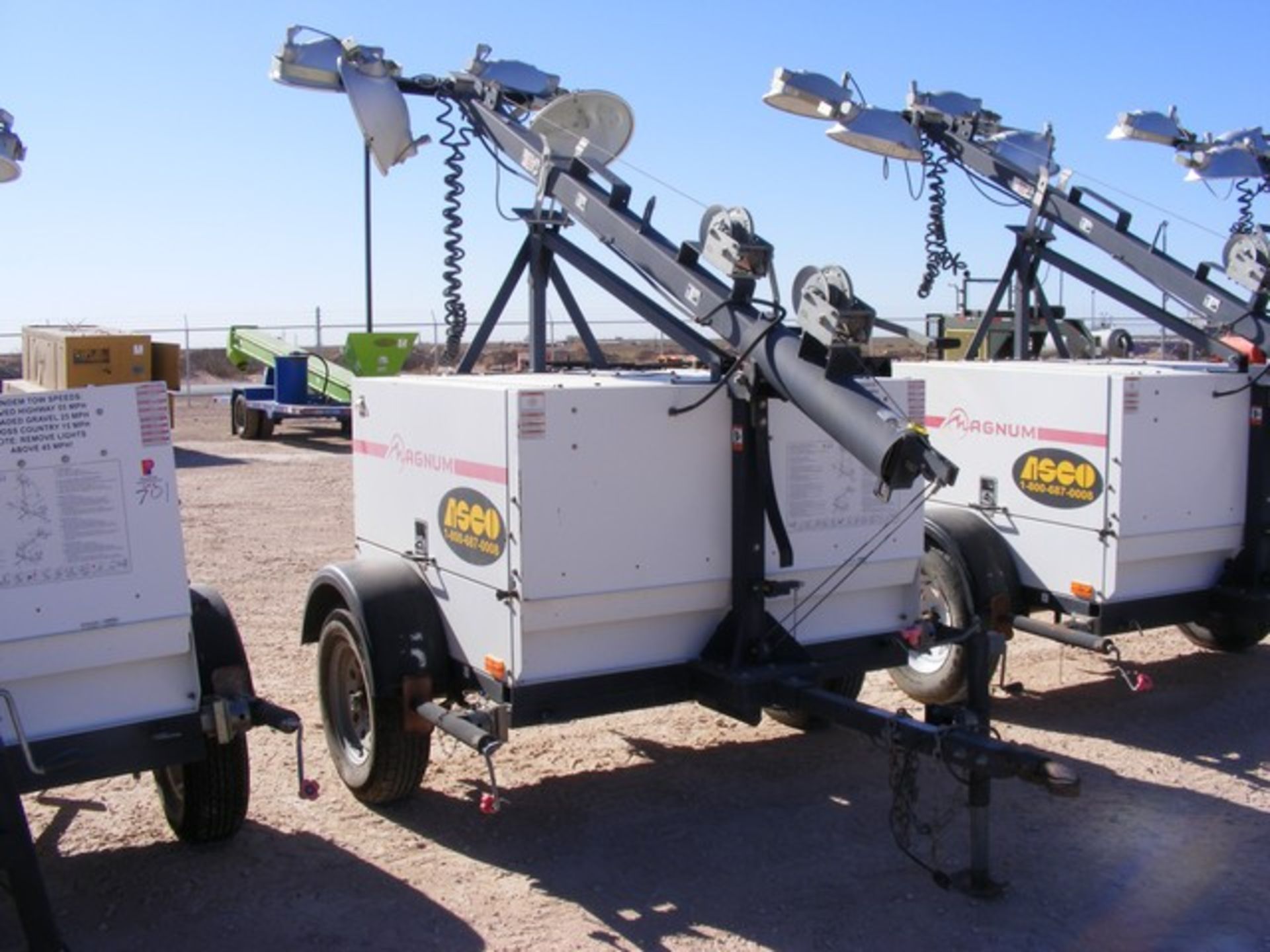 Located in YARD 1 - Midland, TX (1944) MAGNUM S/A 4 BULB LIGHT TOWER, VIN- 5AJLS1612BB014759, P/B