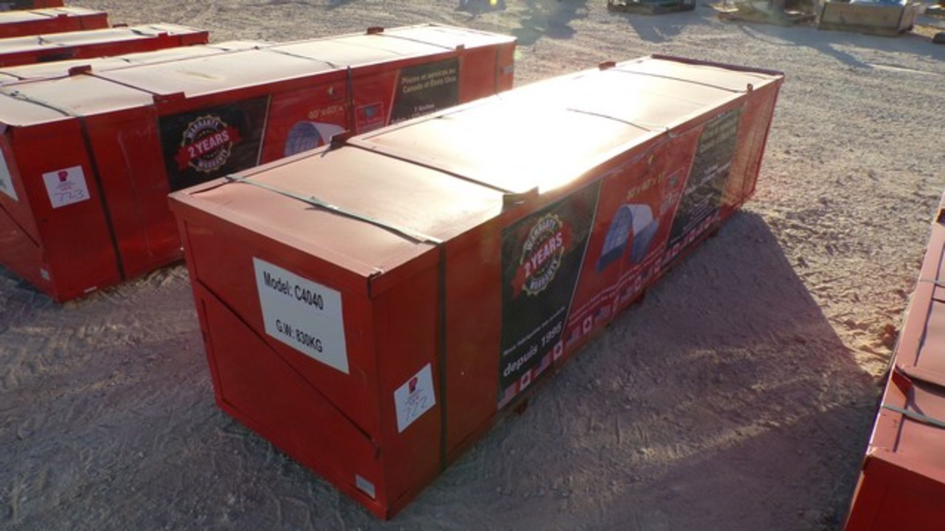 Located in YARD 1 - Midland, TX UNUSED 40' X 40' X 11' DOME CONTAINER STORAGE SHELTER