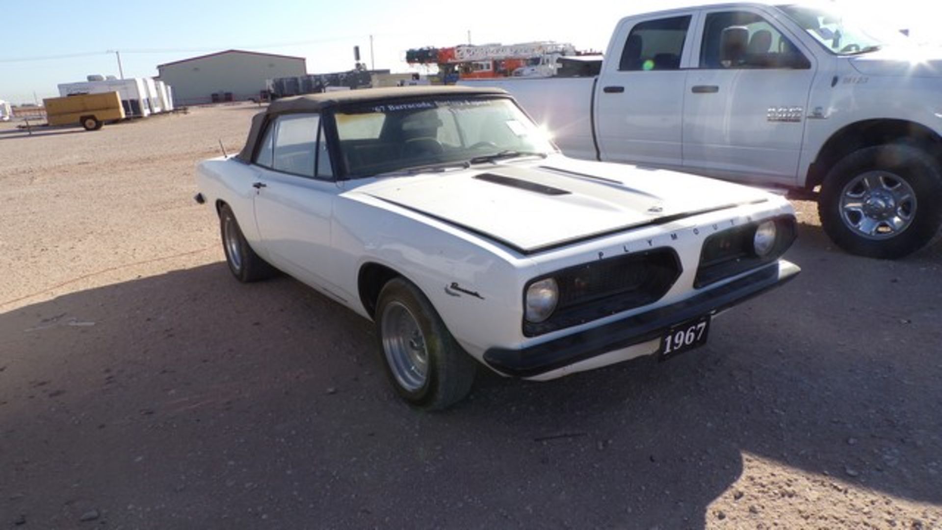 Located in YARD 1 - Midland, TX (X) 1967 PLYMOUTH BARRACUDA CONVERTIBLE, VIN- BH27E72289574, P/B 360 - Image 2 of 8