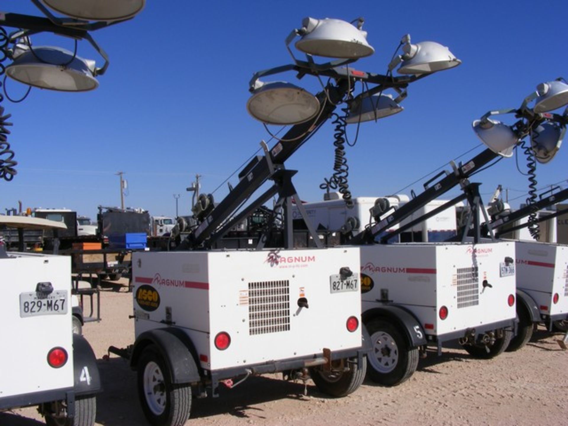 Located in YARD 1 - Midland, TX (1945) MAGNUM S/A 4 BULB LIGHT TOWER, VIN- 5AJLS1610BB014758, P/B - Image 2 of 3