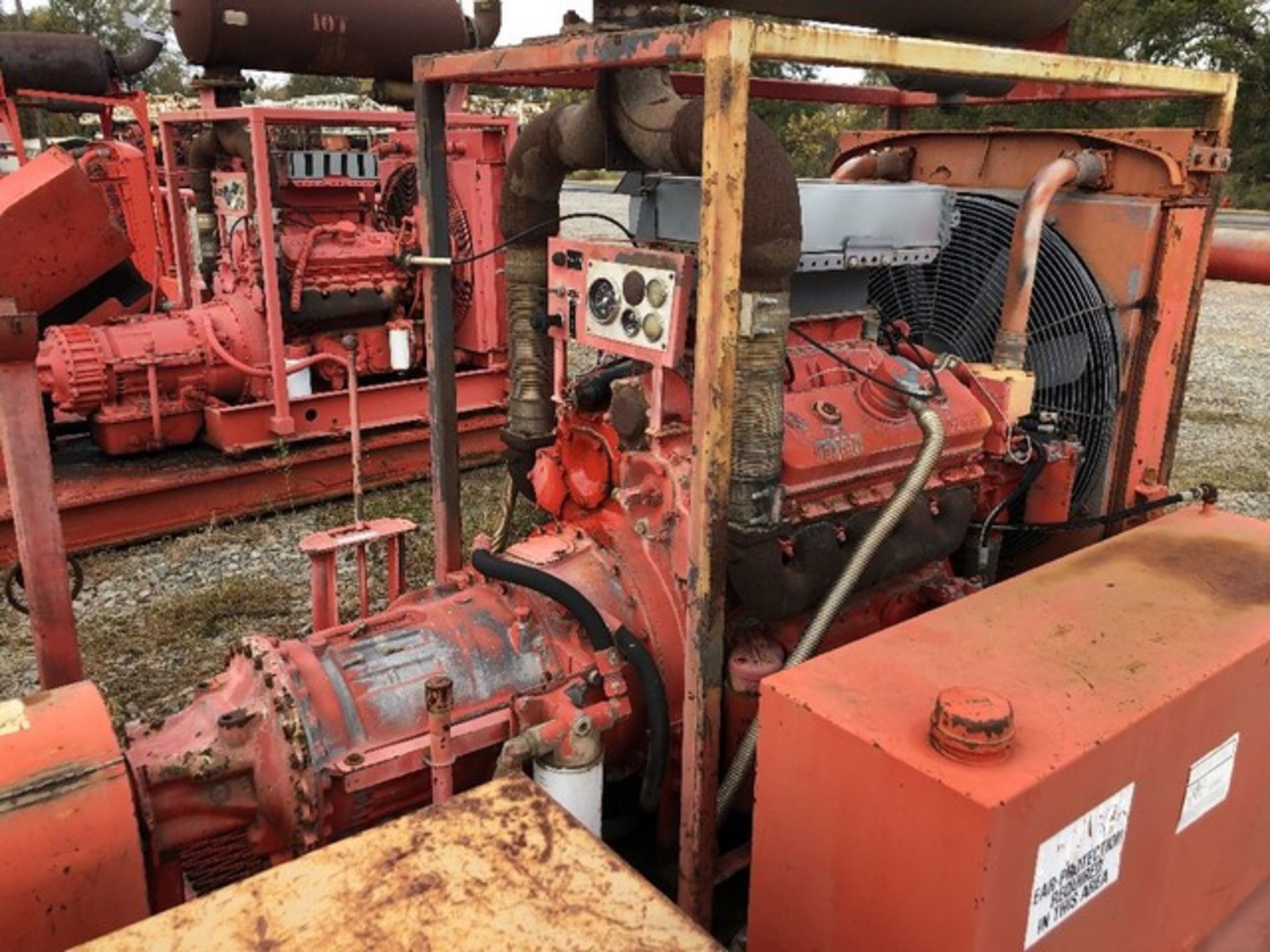 Located in YARD 16 - Oil City, LA NATIONAL OILWELL JWS340 TRIPLEX PUMP, P/B DETROIT 8V92N ENGINE, - Image 3 of 8