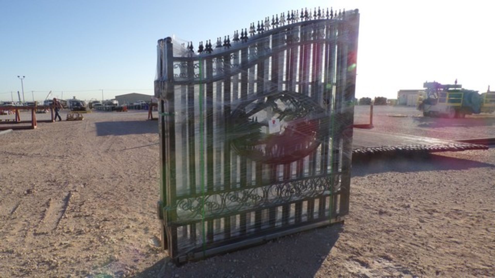 Located in YARD 1 - Midland, TX NEW 14' BI PARTING WROUGHT IRON GATE