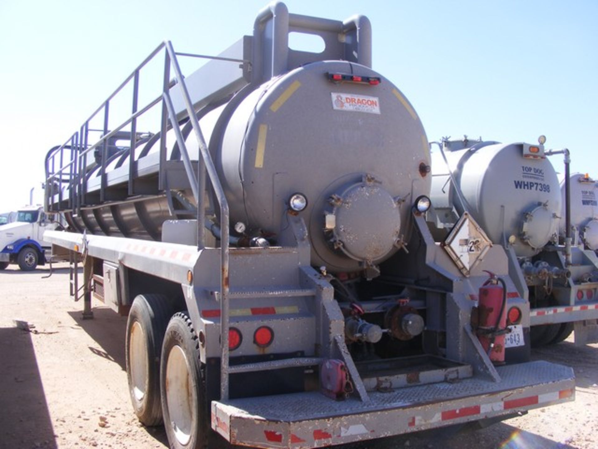 Located in YARD 1 - Midland, TX (402) (X) 2008 DRAGON 130 BBL T/A VAC TRAILER, VIN- - Image 3 of 4