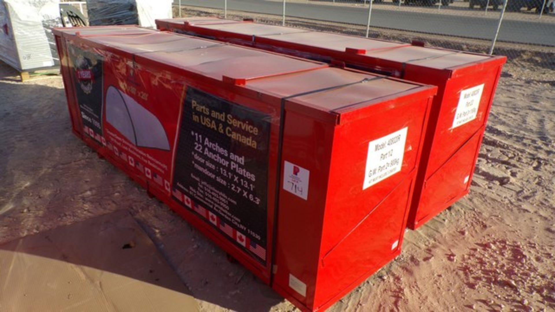 Located in YARD 1 - Midland, TX UNUSED 40' X 80' X 20' DOME STORAGE SHELTER