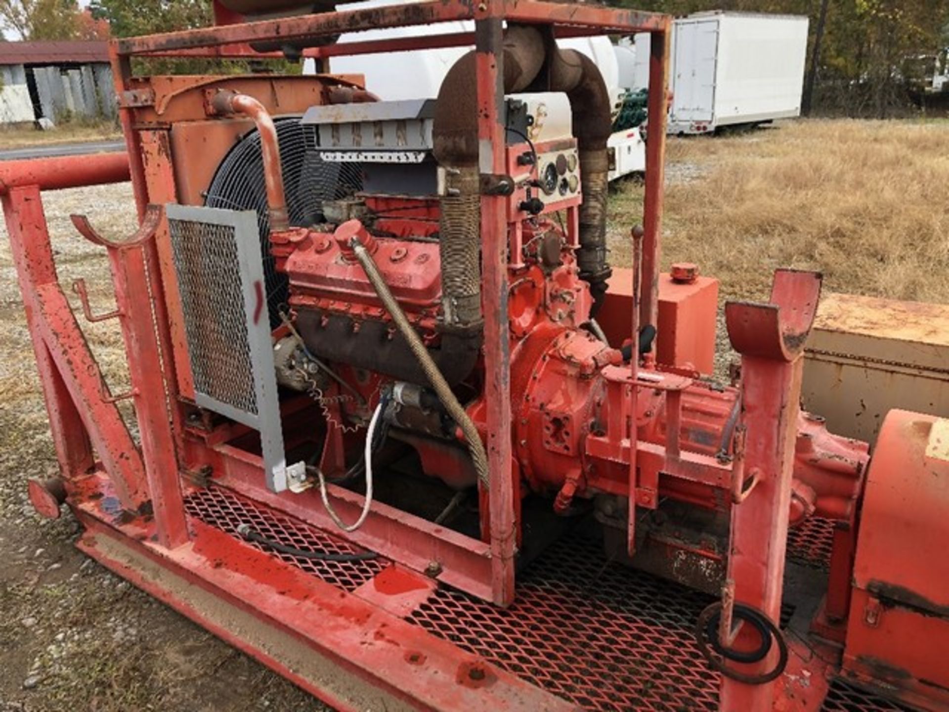 Located in YARD 16 - Oil City, LA NATIONAL OILWELL JWS340 TRIPLEX PUMP, P/B DETROIT 8V92N ENGINE, - Image 6 of 8