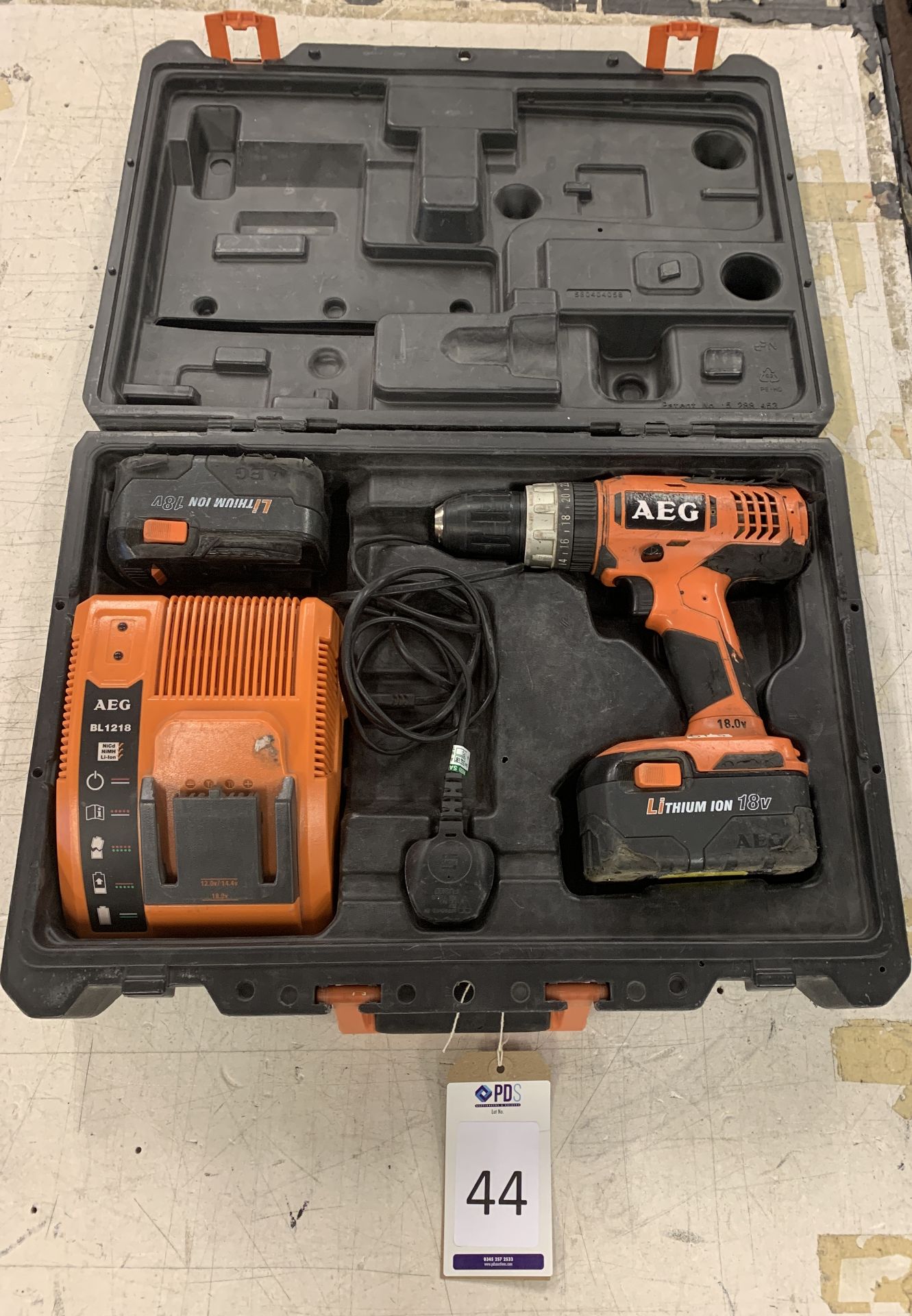 AEG BL1218 Cordless Drill Set (Located Norwich – See General Notes for Viewing & Collection