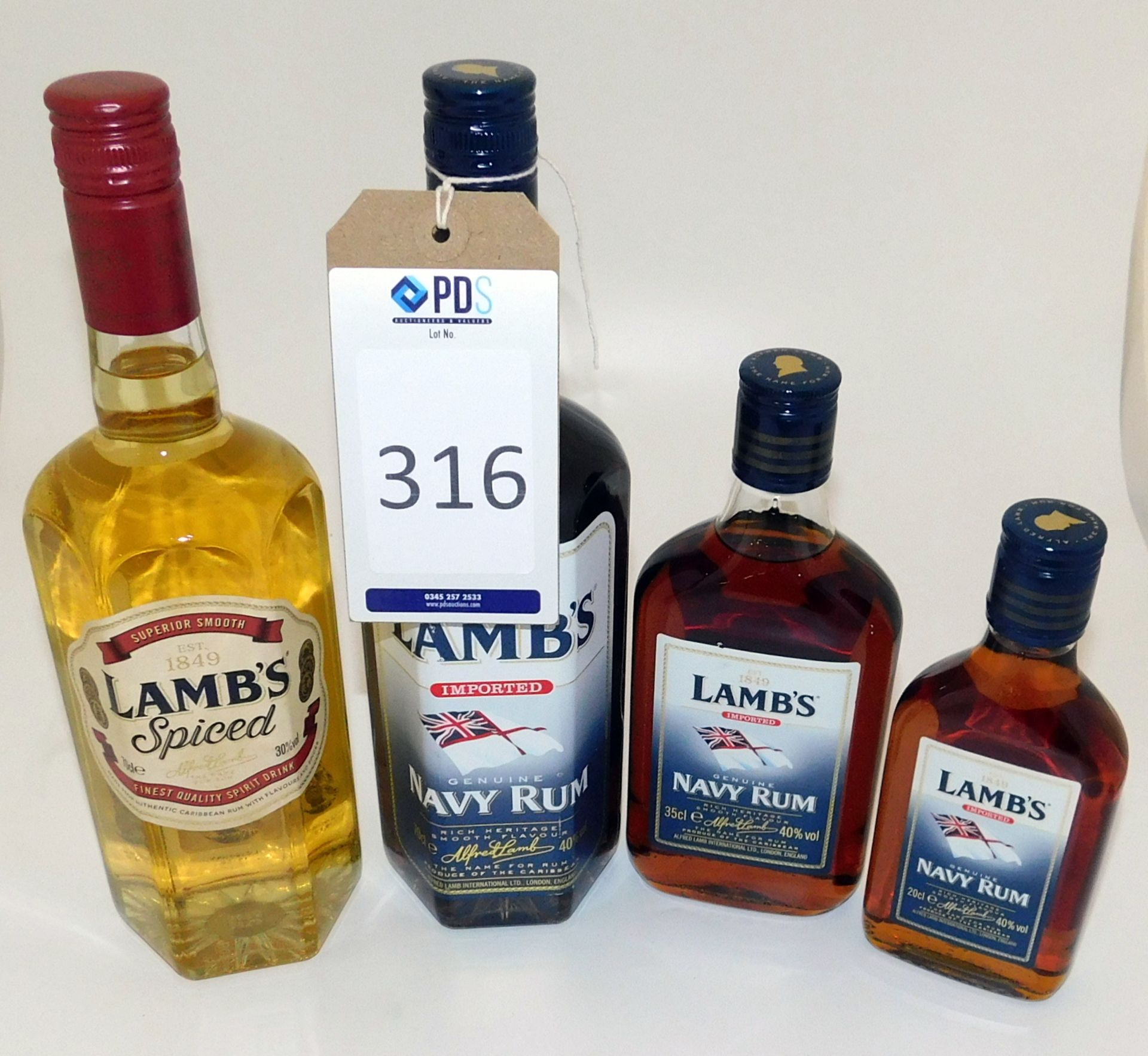 13 Bottles of Lamb’s to Include 5 Spiced Spirit Drink, 70cl, 4 Genuine Navy Rum, 70cl, 1 Genuine