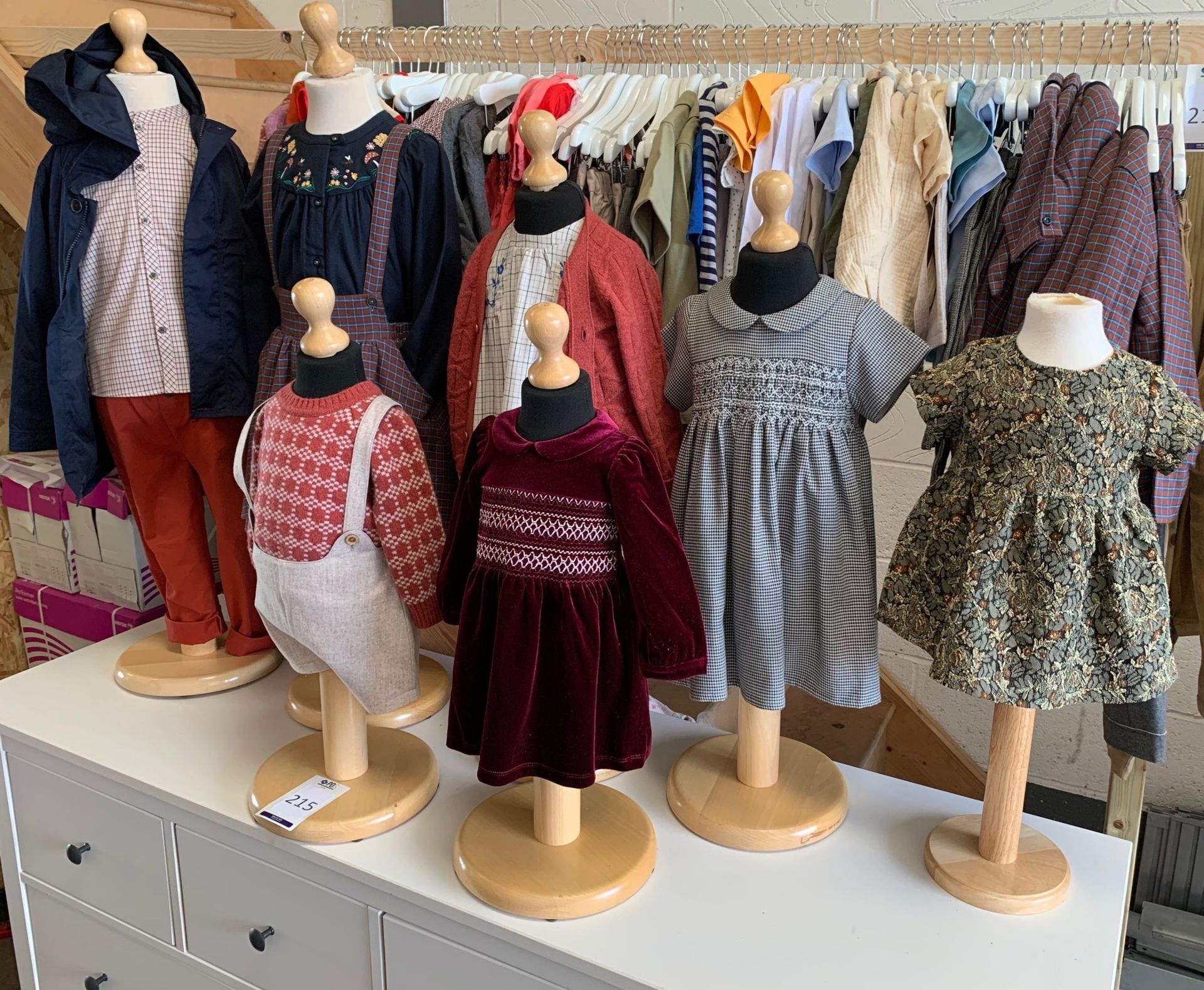 7 Various Sized Child Mannequins (Located Upminster – See General Notes for Viewing & Collection