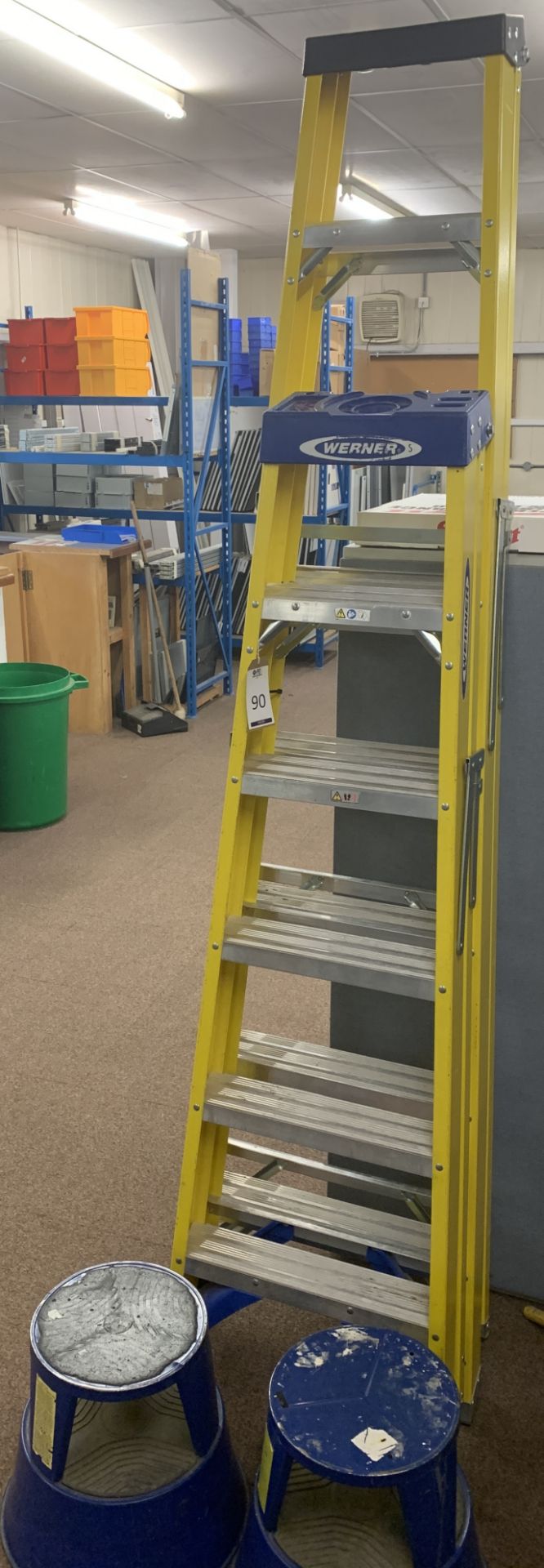 Two Fibreglass Ladder Sets & Two Foot Stools (Located Norwich – See General Notes for Viewing & - Image 2 of 2