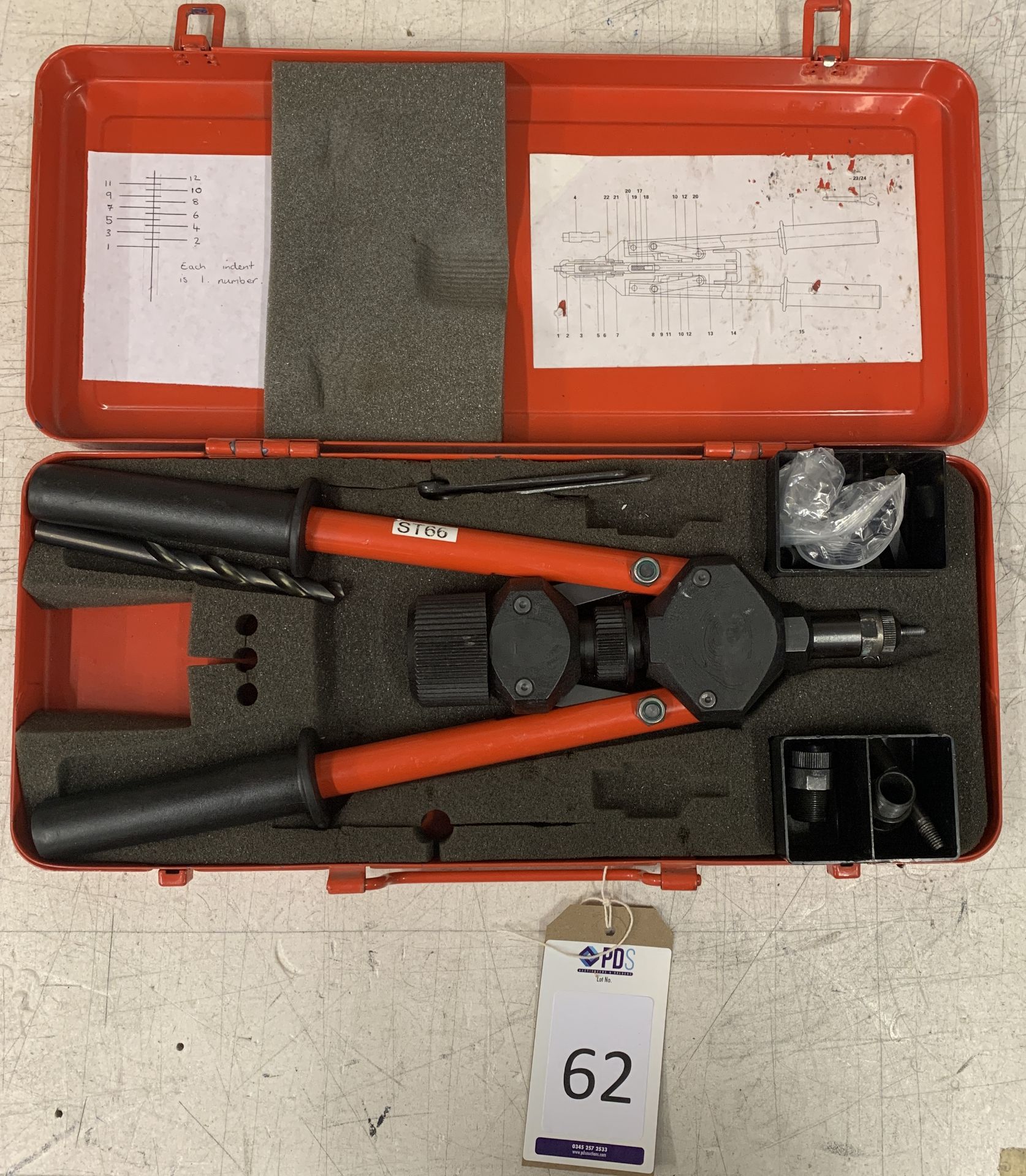 Rivet Nut Toolbox (Located Norwich – See General Notes for Viewing & Collection Details)