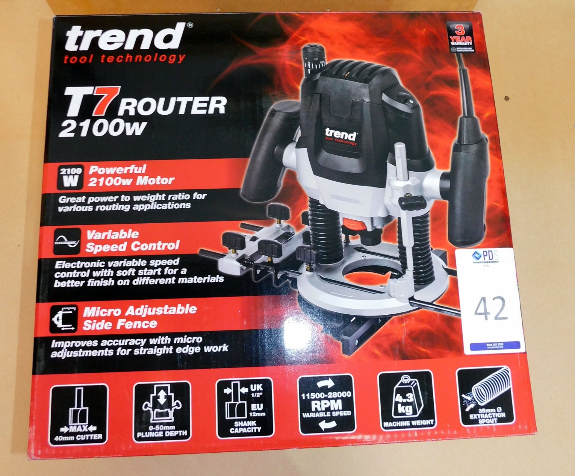 Trend T7 Handheld Router, 240v (New & Boxed) (Located Spelmonden, Kent – See General Notes for