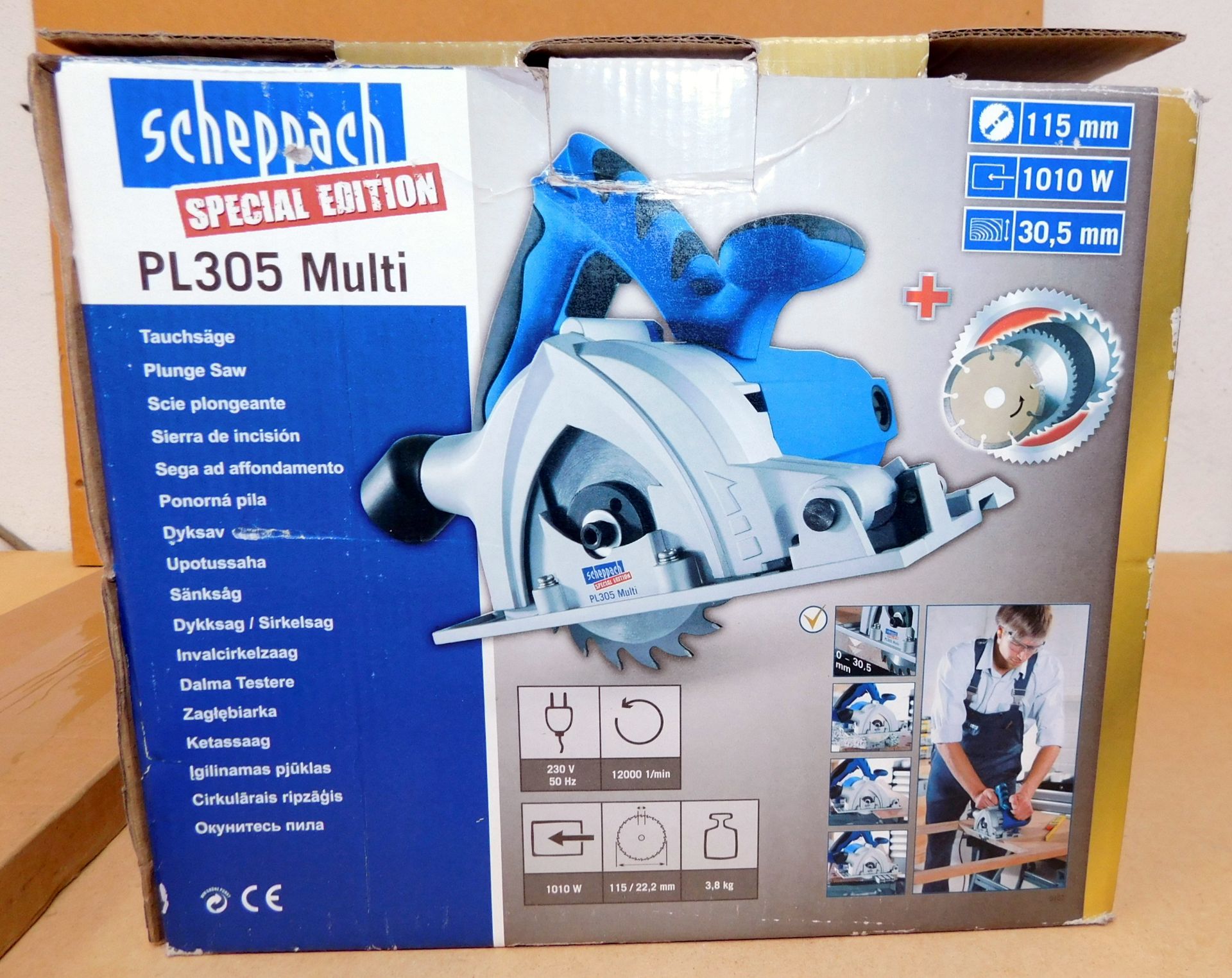 Scheppach PL305 Multi Plunge Saw, 115mm, 240v (New & Boxed) with Guide Rail (Located Spelmonden, - Image 2 of 4