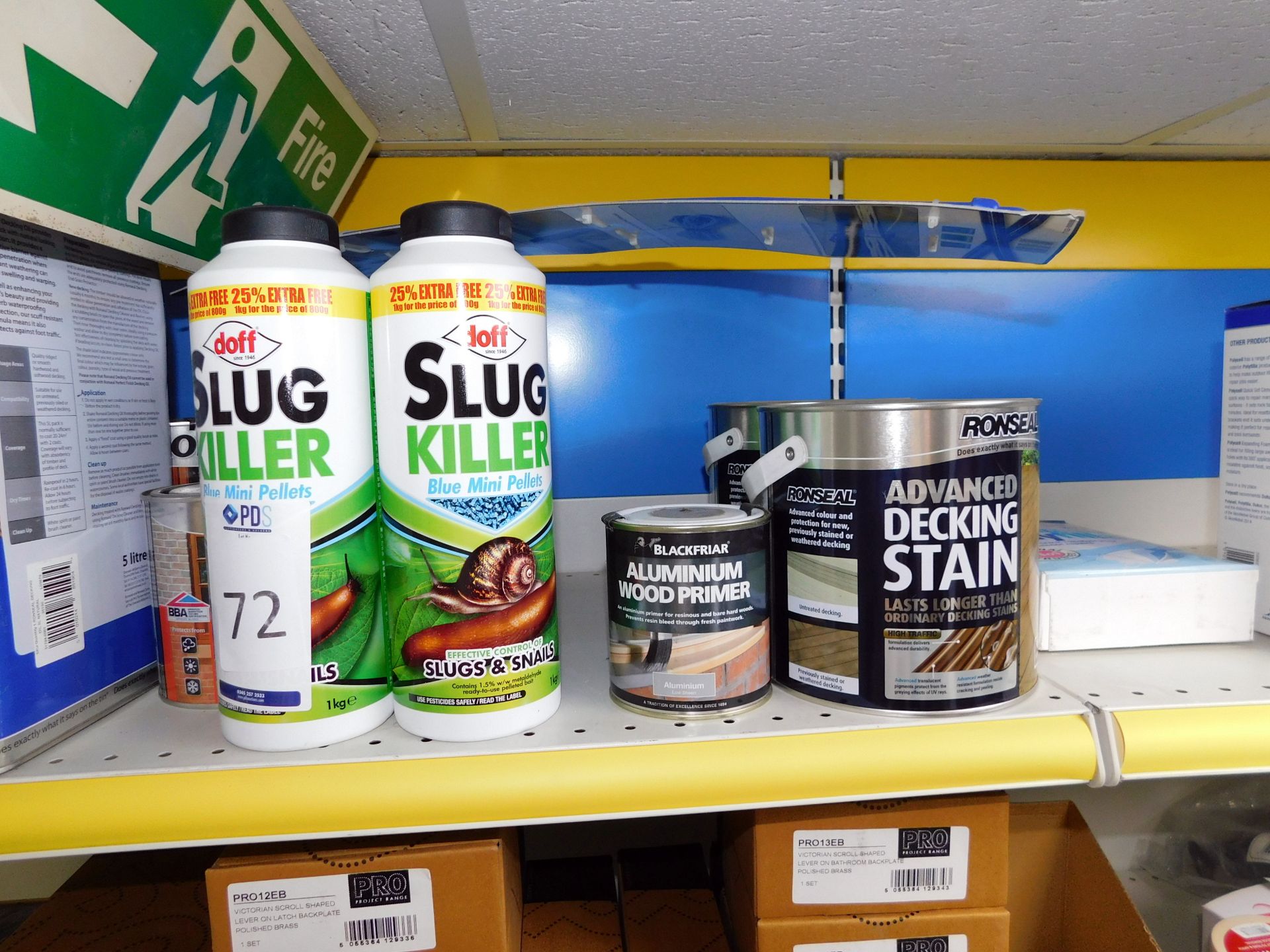 Contents of Shelf to Include Decking Stain & Slug Killer (Located Spelmonden, Kent – See General - Image 3 of 3