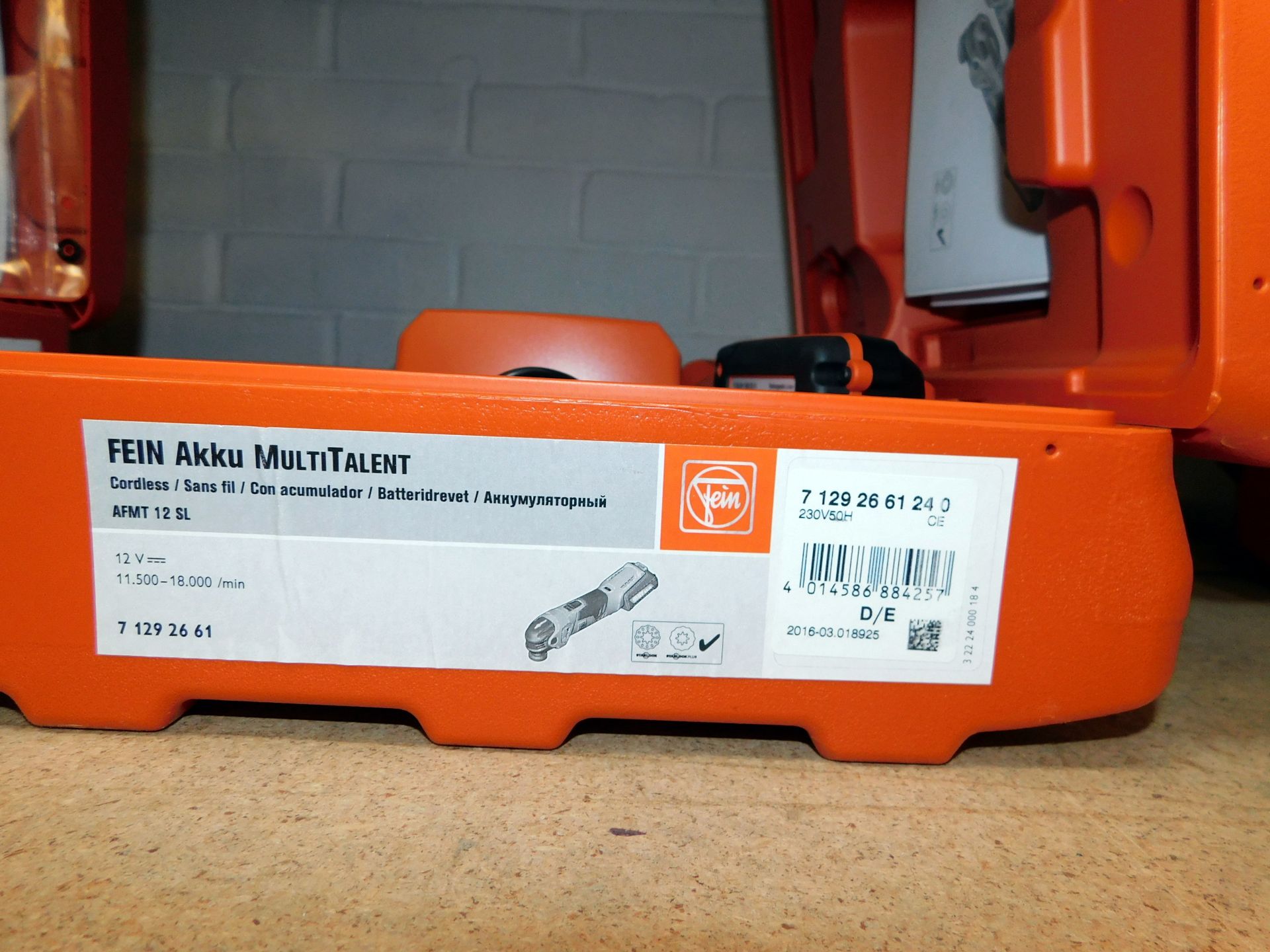 Fein AFMT12(SL) Cordless Multi Talent, With Battery & Charger (New & Boxed) (Located Spelmonden, - Image 3 of 3