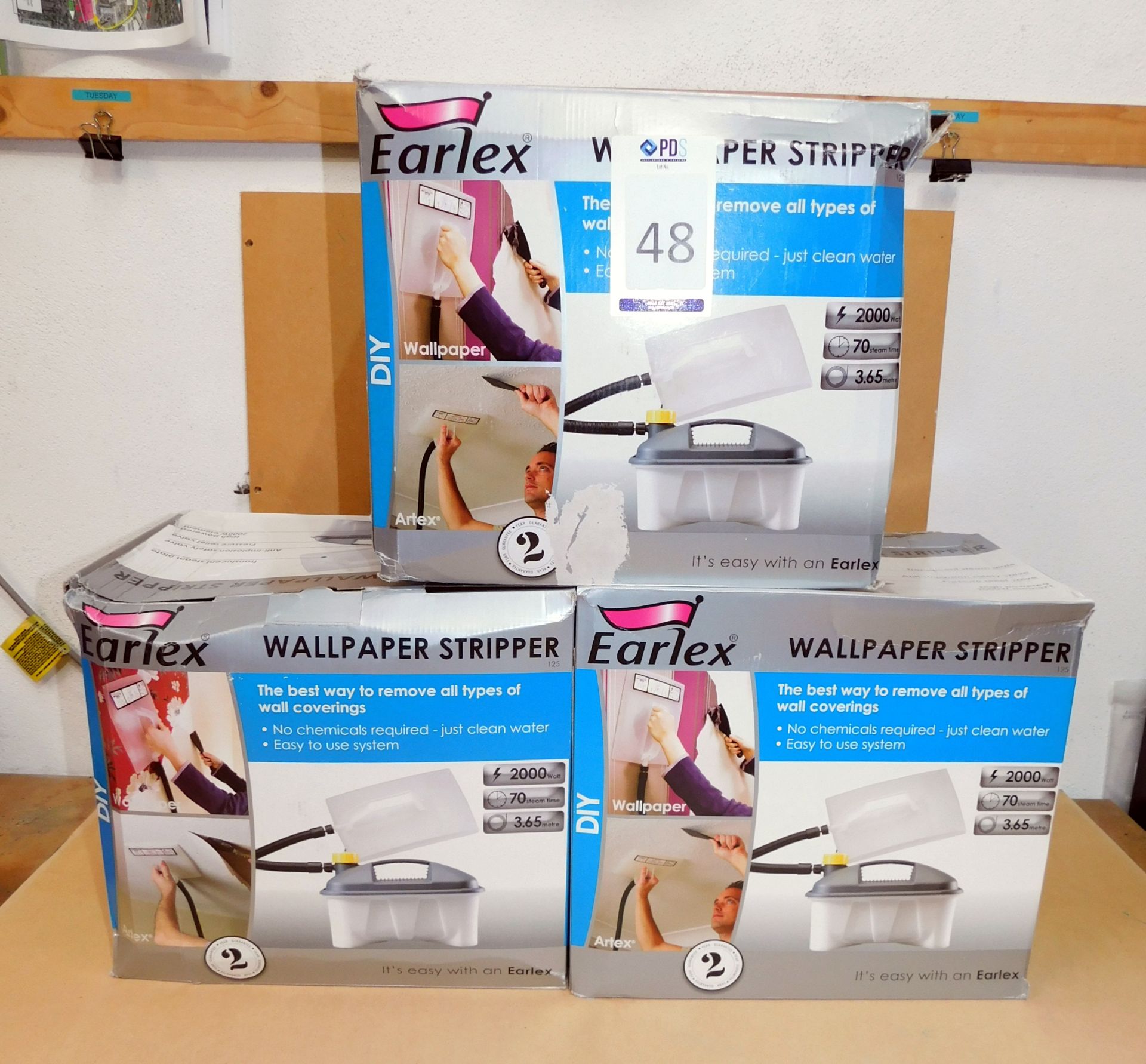 3 Earlex Wallpaper Strippers, 240v (New & Boxed) (Located Spelmonden, Kent – See General Notes for