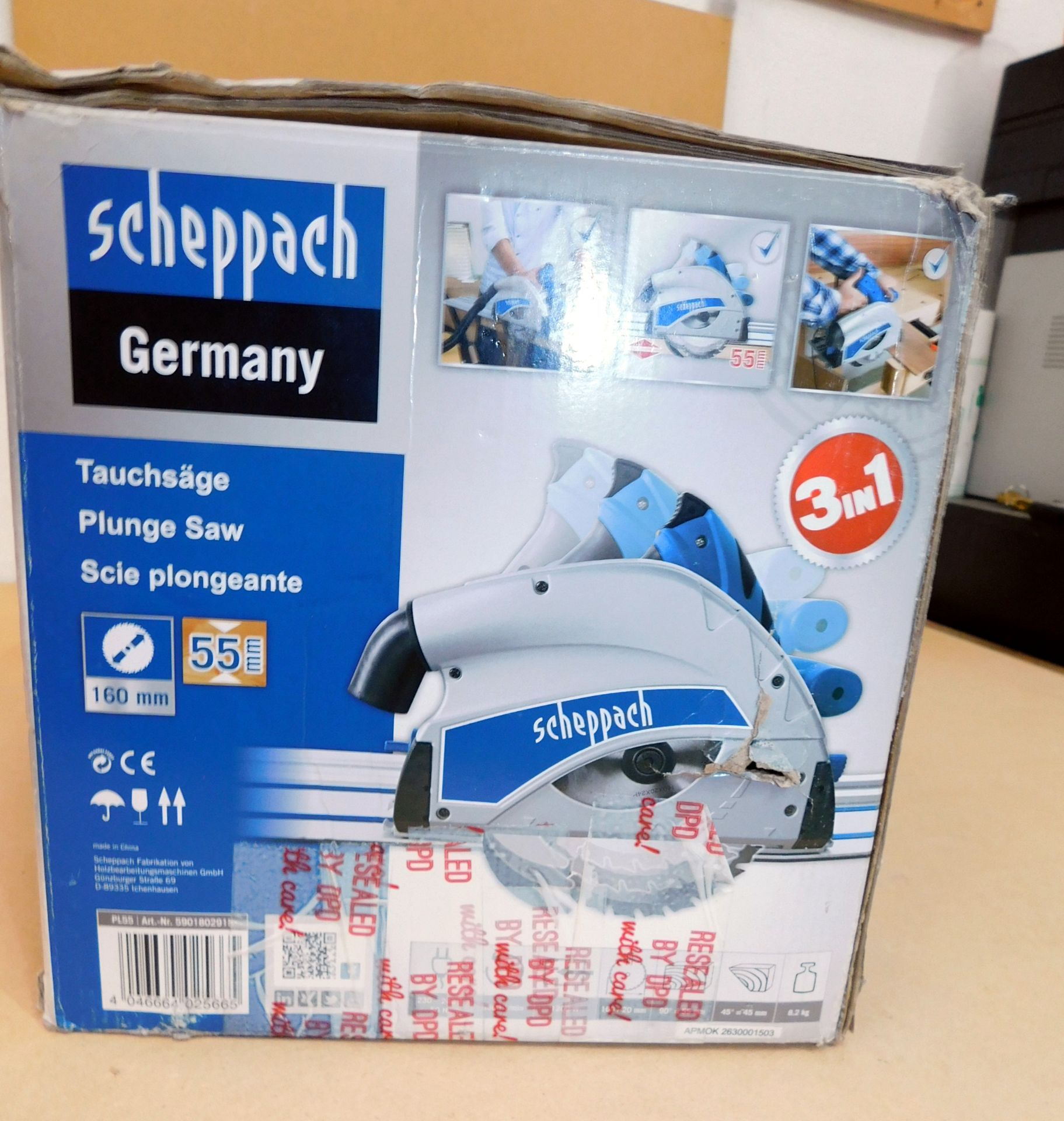 Scheppach PL55 Plunge Saw, 160mm, 240v (New & Boxed) (Located Spelmonden, Kent – See General Notes - Image 2 of 3