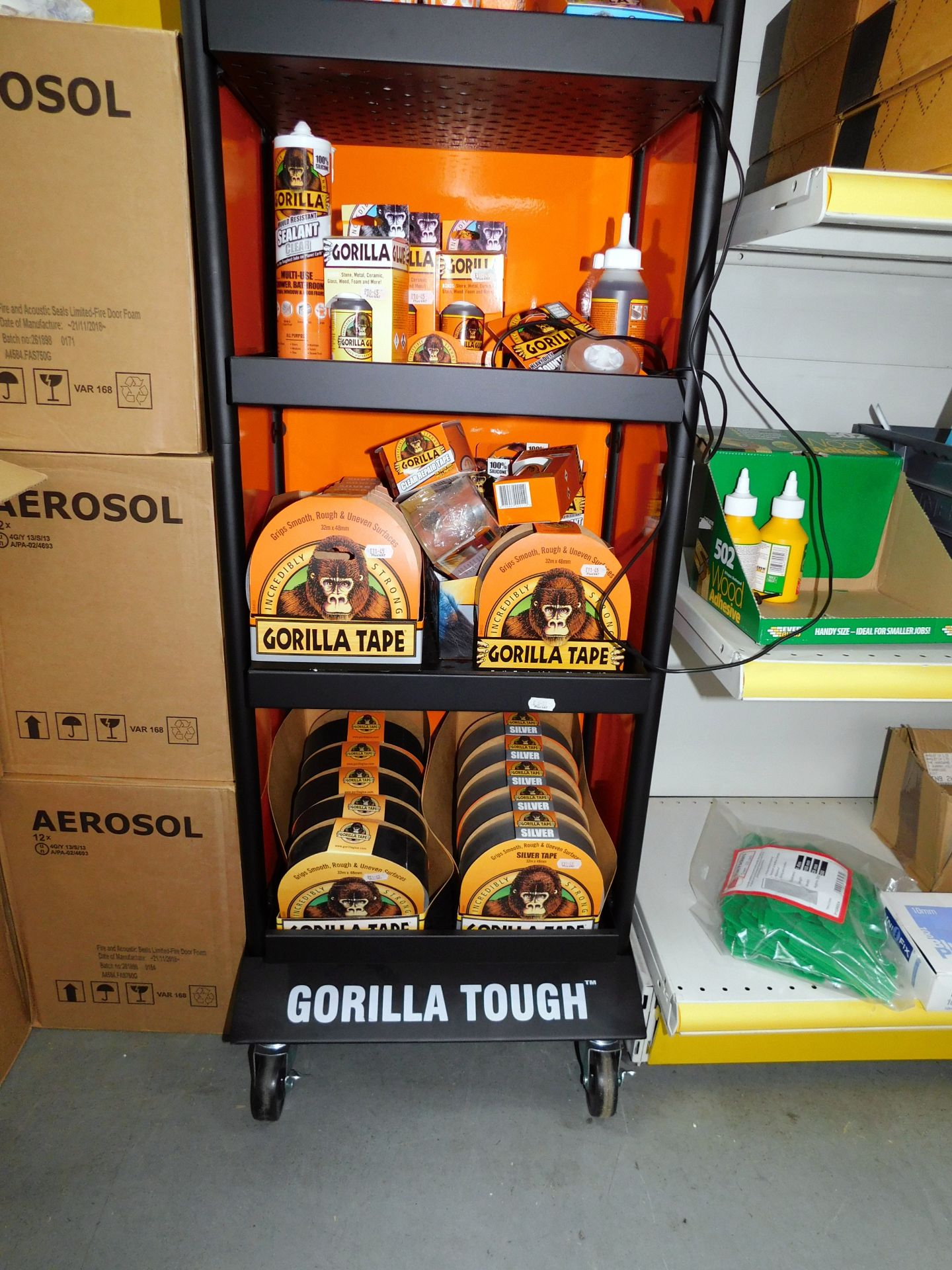 Display Rack & 75 Various Gorilla Tapes & Glues (Located Spelmonden, Kent – See General Notes for - Image 3 of 3