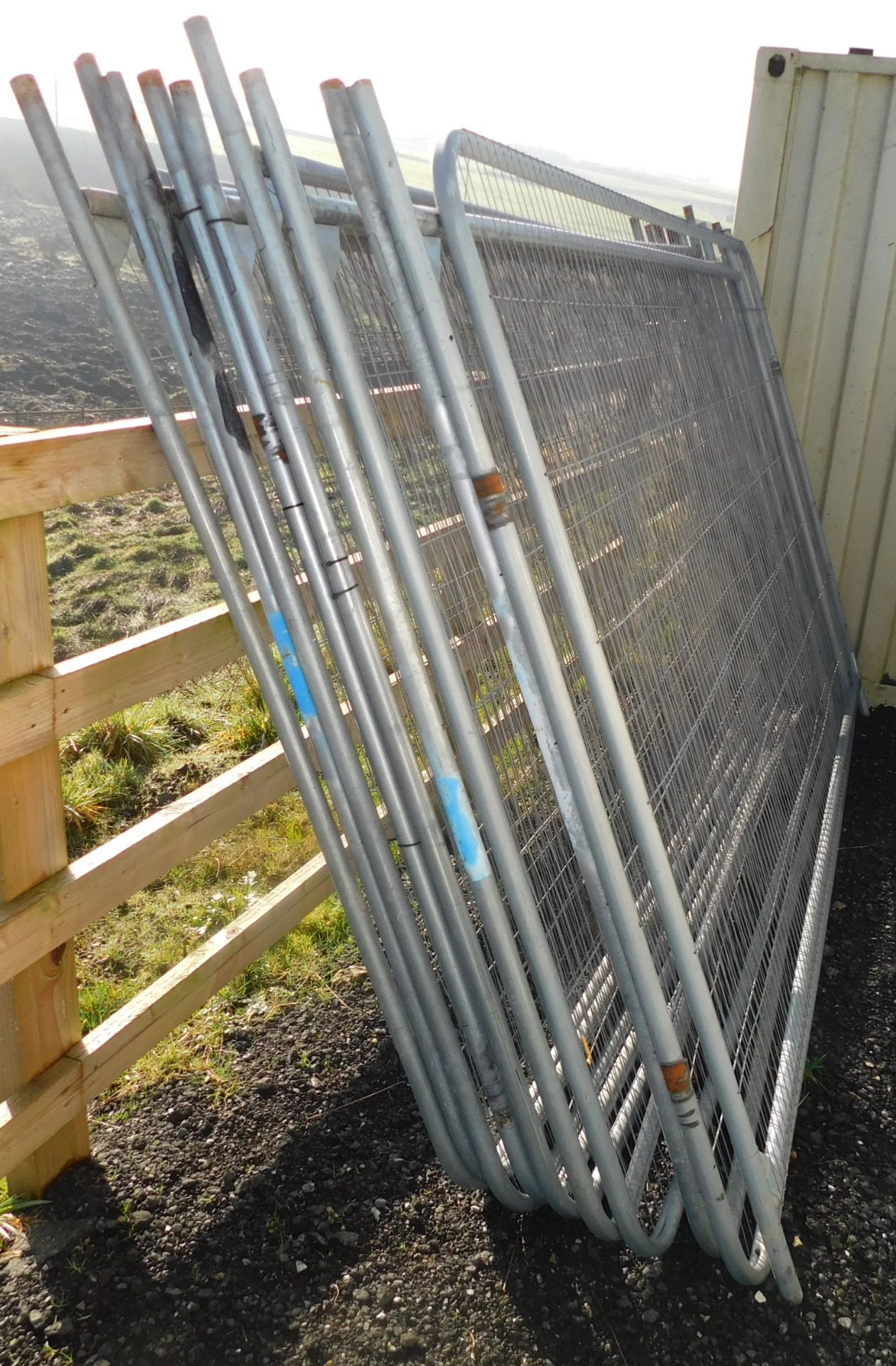 10 Heras Style Fencing Panels & 7 Feet (Located Oldham – See General Notes for Viewing & - Image 2 of 3