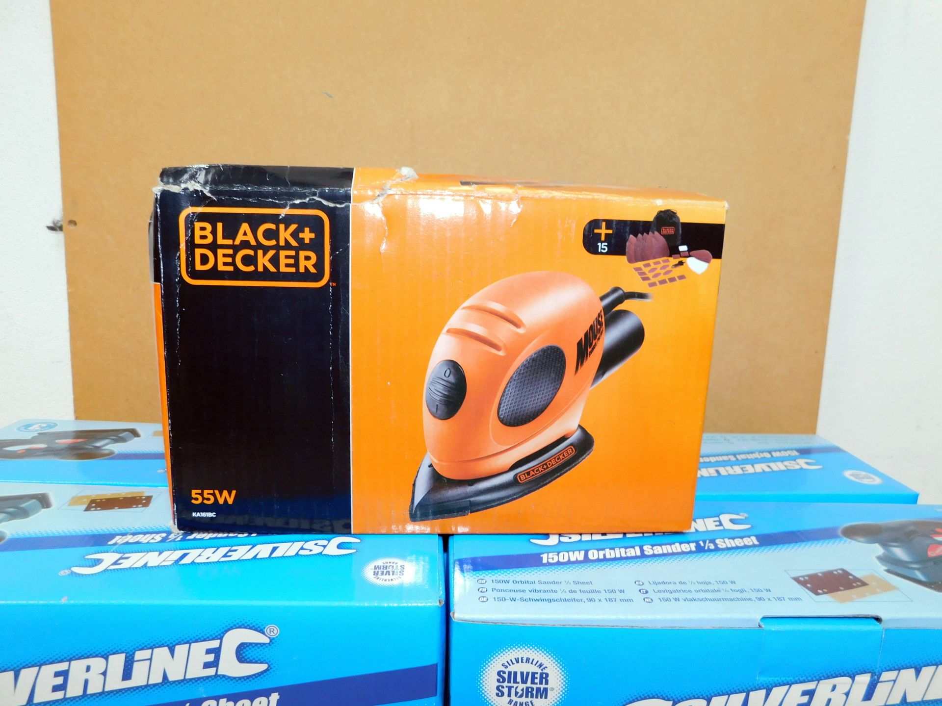 4 Silverline Orbital Sanders, 240v & Black & Decker Pad Sander (New & Boxed) (Located Spelmonden, - Image 3 of 3