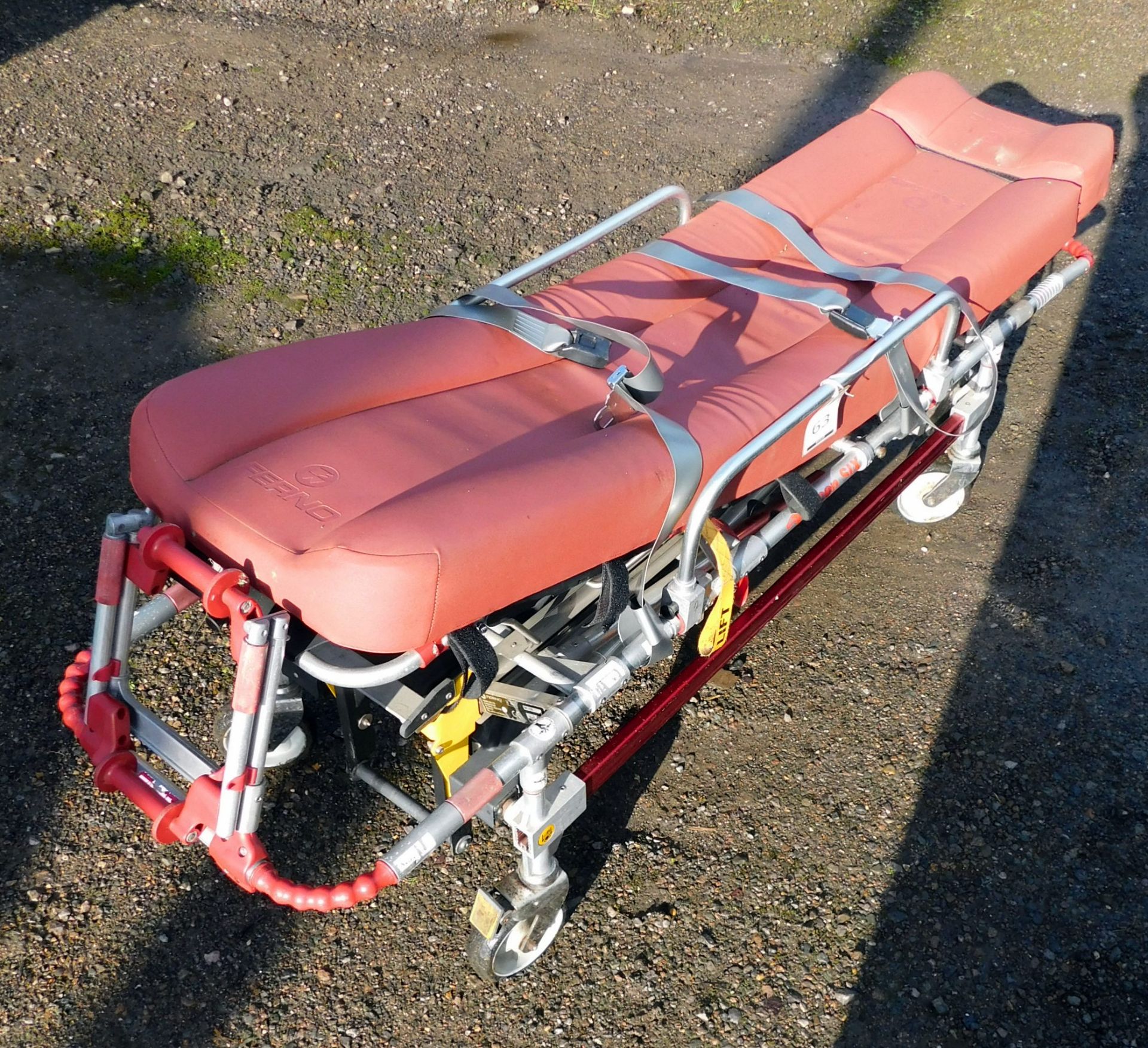 Ferno Falcon Six Stretcher s/n FSX1460, No Lift Counter (Stored on Lot 30) (Located South Godstone –