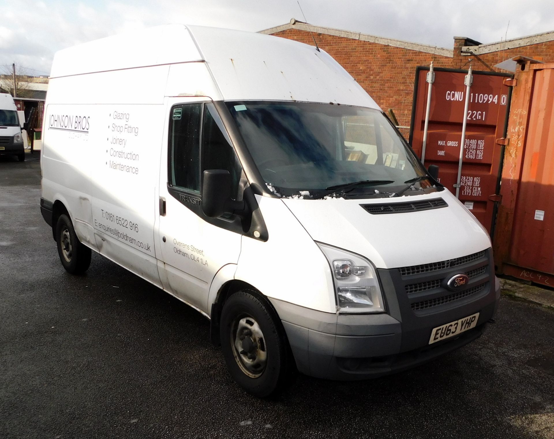 Ford Transit 350 LWB RWD, High Roof Van TDCi, Registration EU63 YHP, First Registered 23rd September