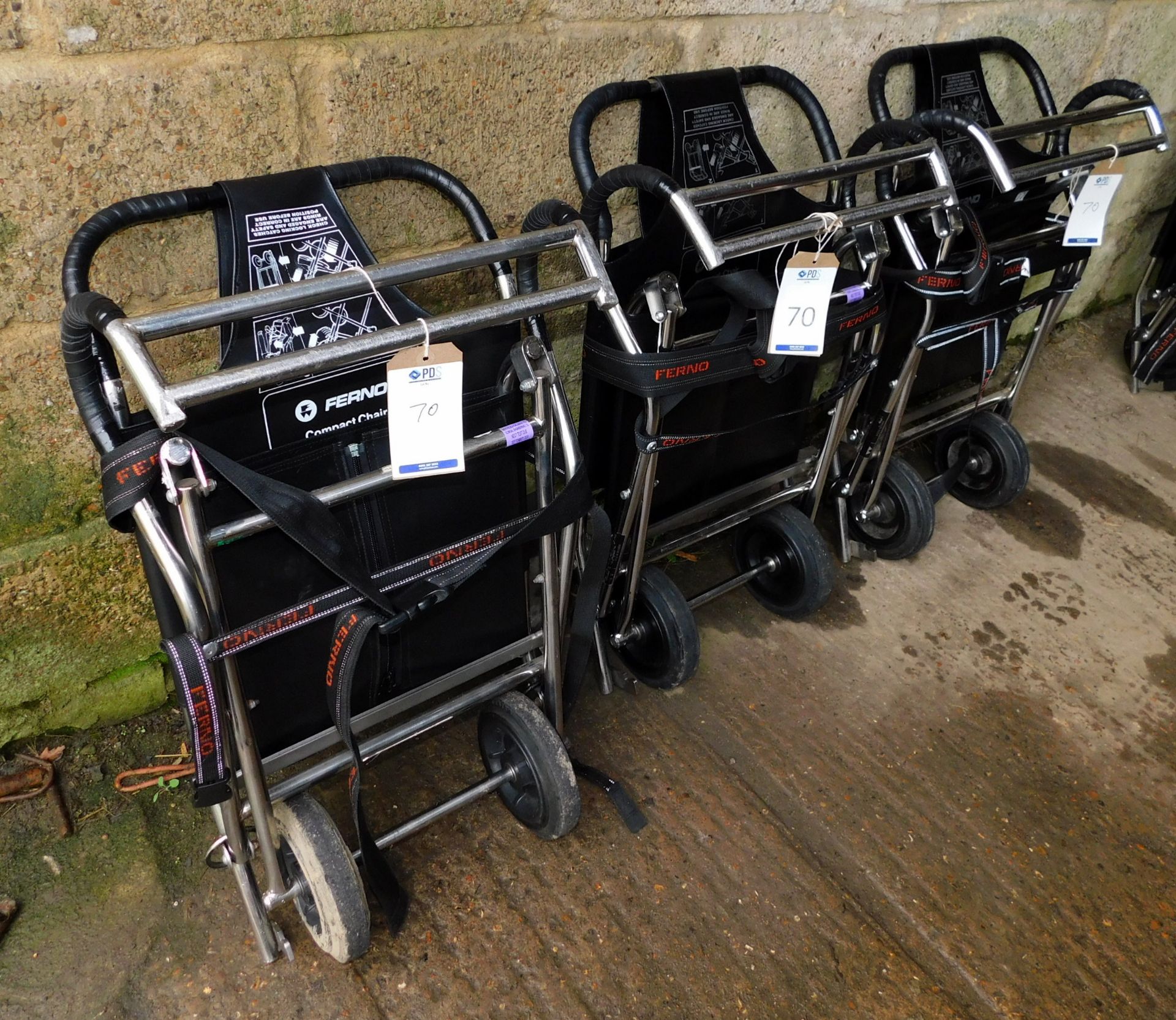 3 Ferno Compact Chairs (Stored in shed) (Located South Godstone – See General Notes for Viewing &