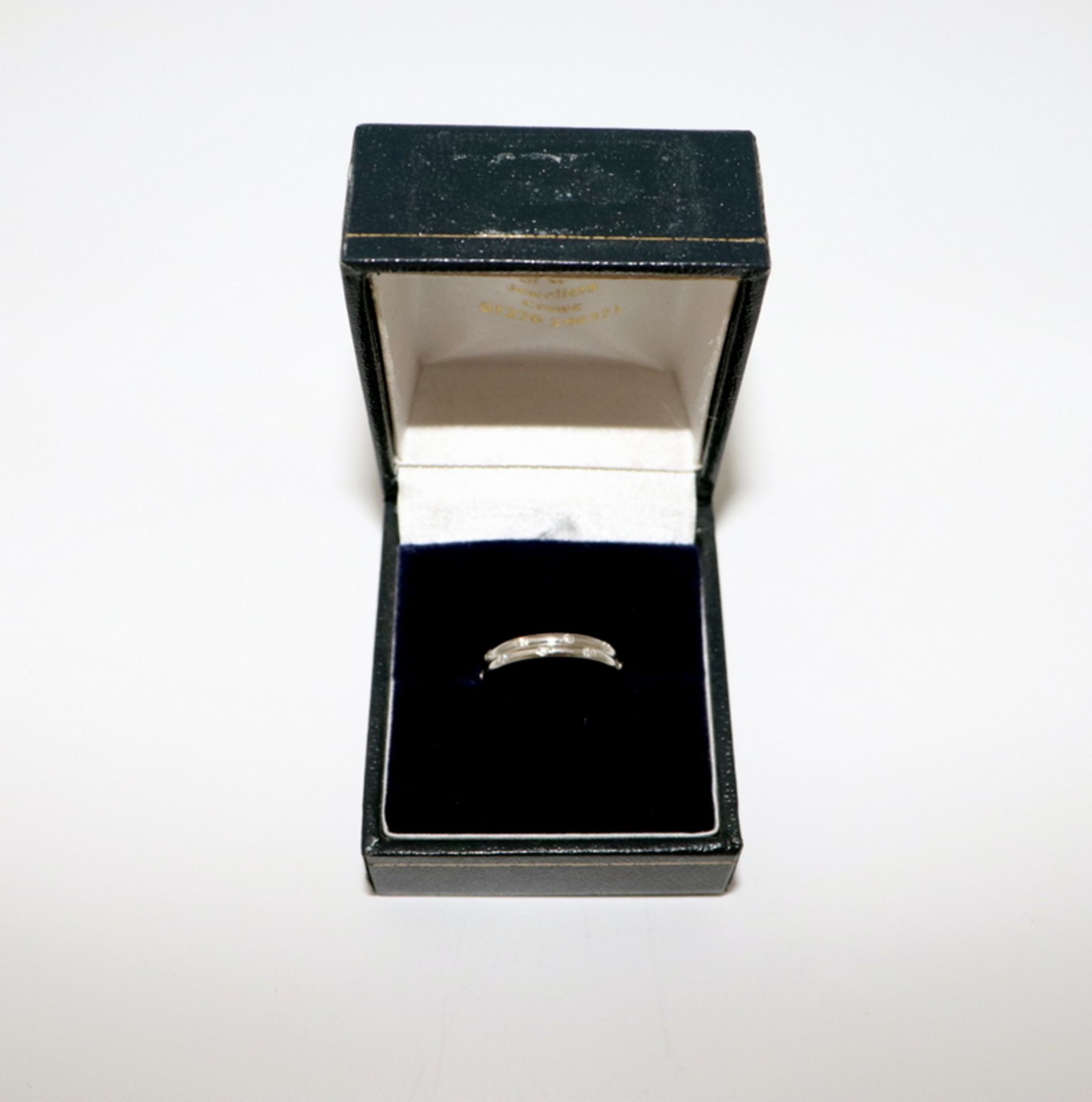 Platinum eternity ring, size l1/2 .14ct Diamond (rrp £450) (Located Stockport – See General Notes