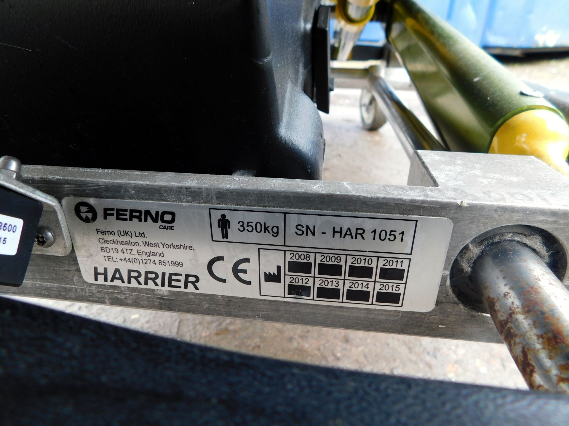 Ferno Harrier XL Battery Powered Stretcher, s/n HAR1051 (2012), Lift Count 184151 (damaged) ( - Image 7 of 7