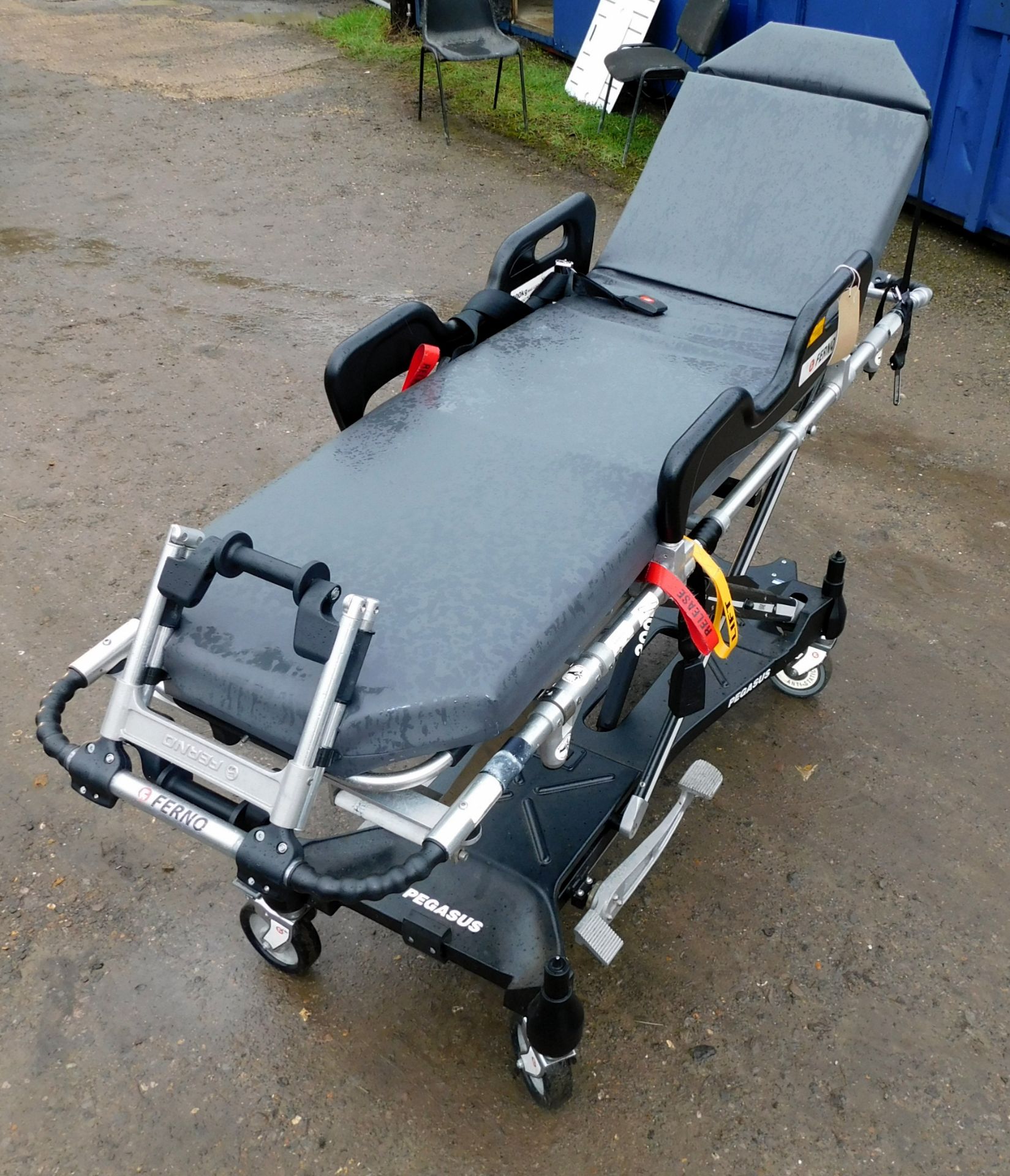 Ferno Pegasus Stretcher s/n PEG7285 (2016), Lift Count Damaged (Stored on lot 36) (Located South