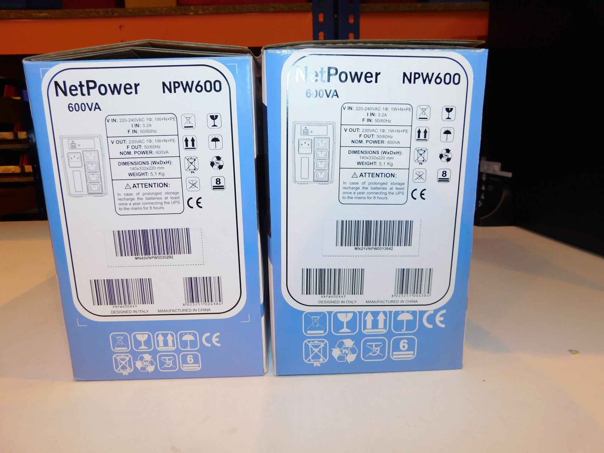 2 Riello NetPower NPW600 UPS Units (New with Box) (Located Milton Keynes – See General Notes for - Image 2 of 2