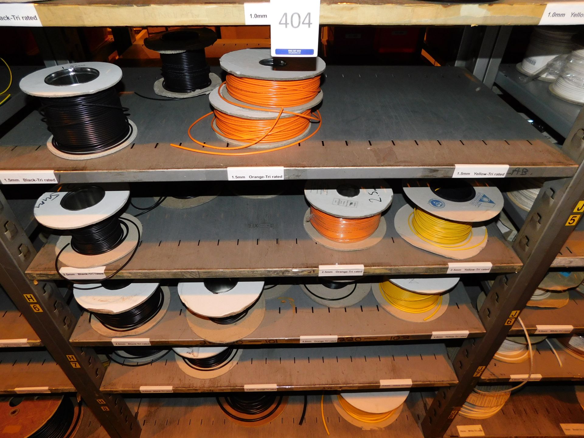 Contents of Bay to Include Quantity of Various Tri Rated Cable (Racking Not Included) (Located - Image 3 of 4