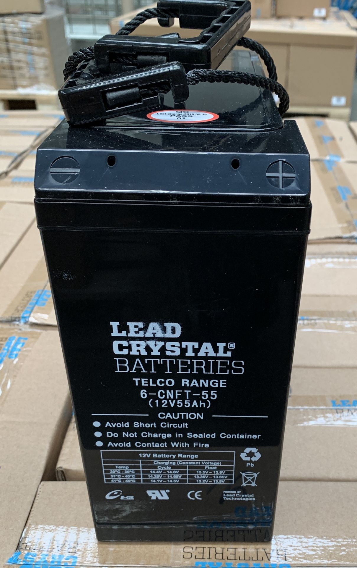 One Hundred 12V55Ah Lead Acid Batteries (New) (Located Milton Keynes – See General Notes For Viewing - Image 2 of 4
