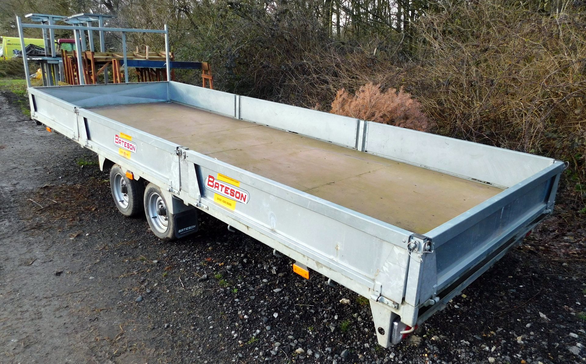 Bateson Trailer 18ft x 6ft6’’, with Loading Ramps, s/n; SBN2650ABGSG46273 (2016) (Located South - Image 3 of 6