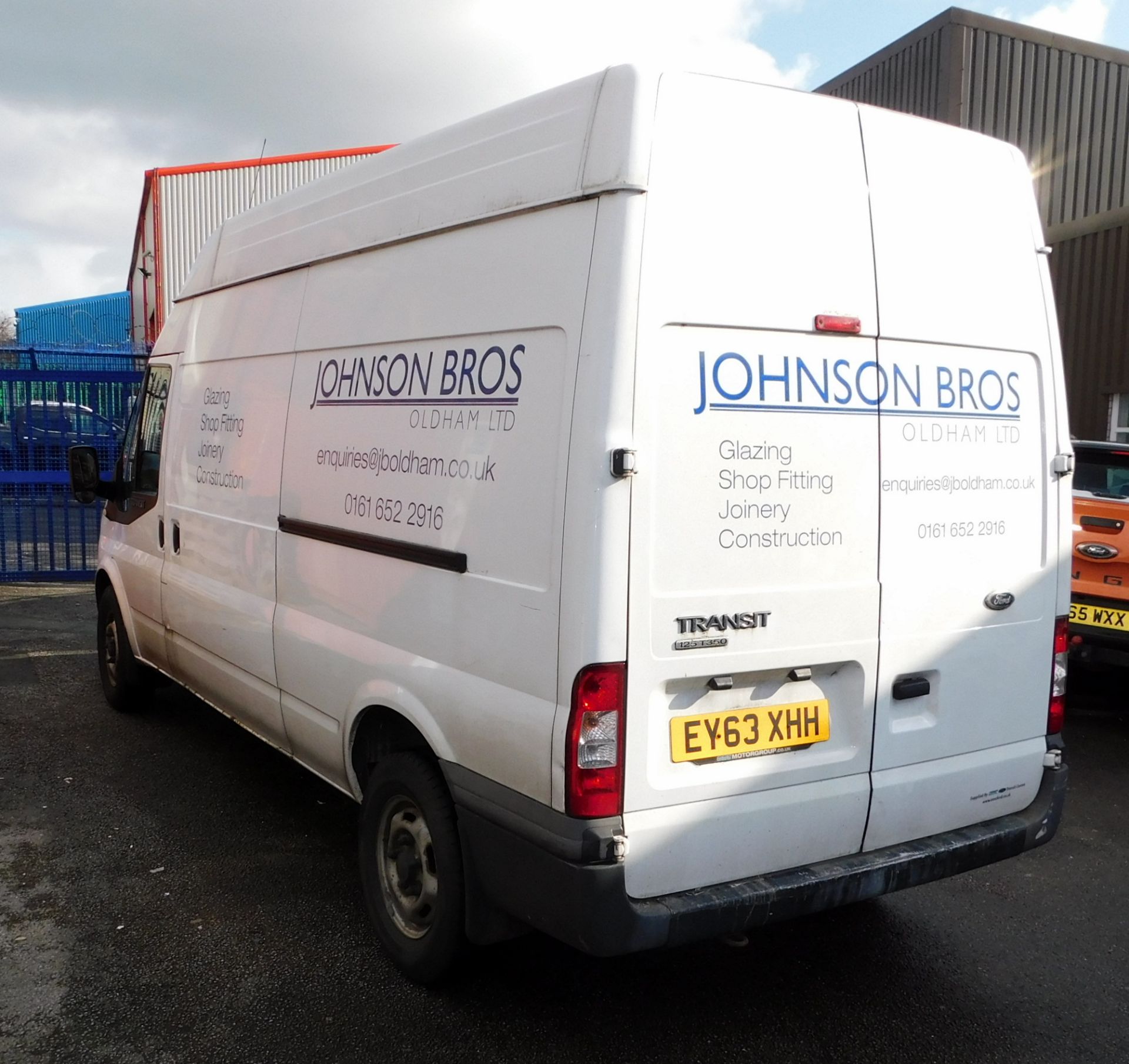 FORD TRANSIT 350 LWB FWD High Roof Van TDCi 125ps, Registration EY63 XHH, First Registered 30th - Image 4 of 10