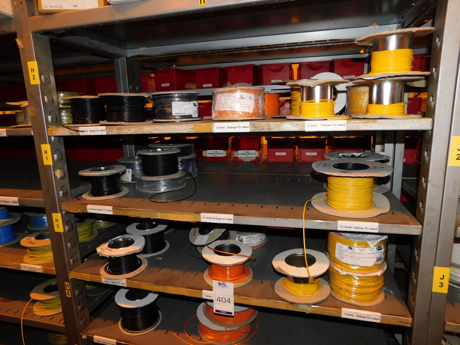 Contents of Bay to Include Quantity of Various Tri Rated Cable (Racking Not Included) (Located - Image 2 of 4