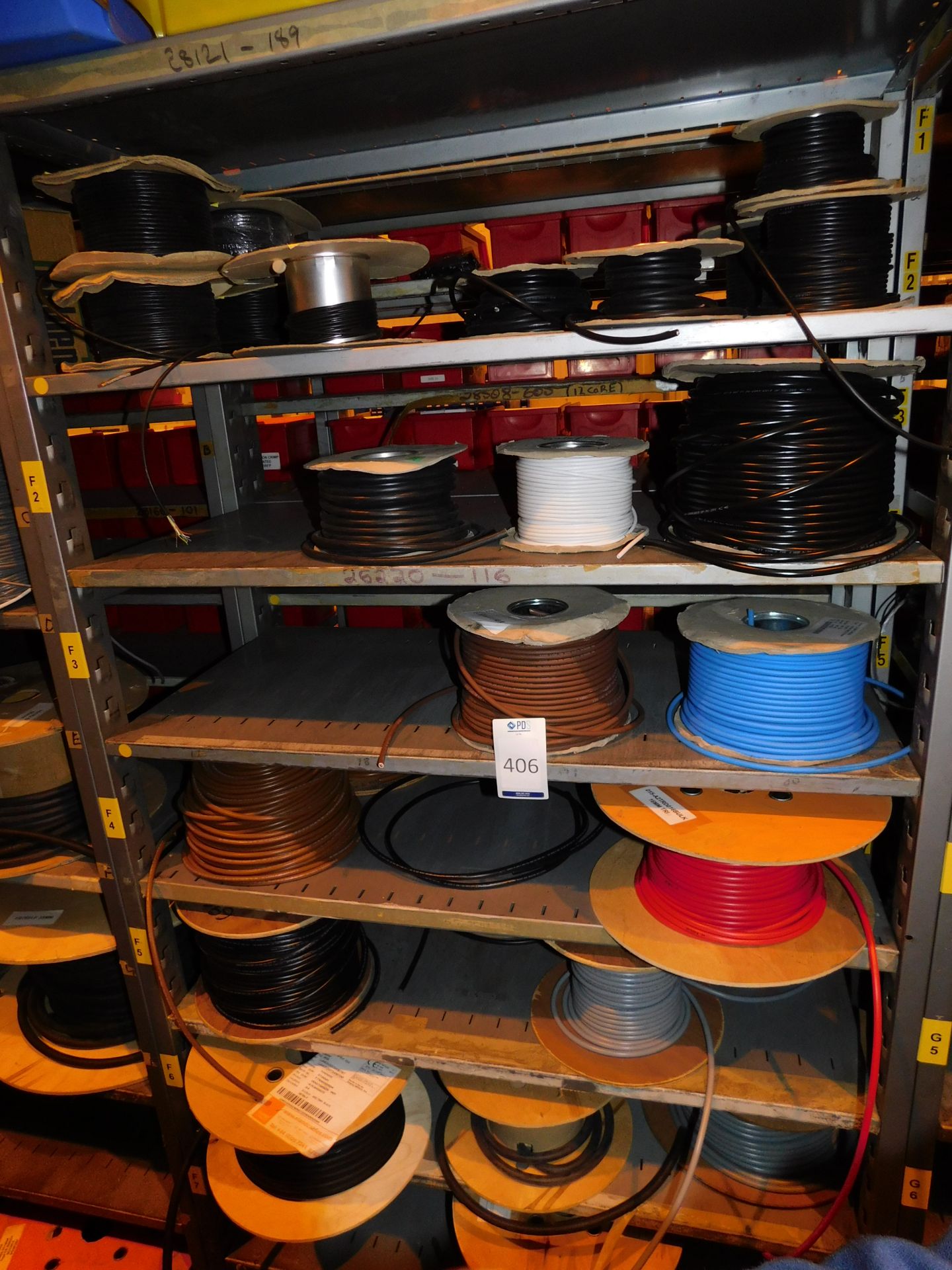 Contents of Bay to Include Quantity of Various Cable (Racking Not Included) (Located Milton Keynes –