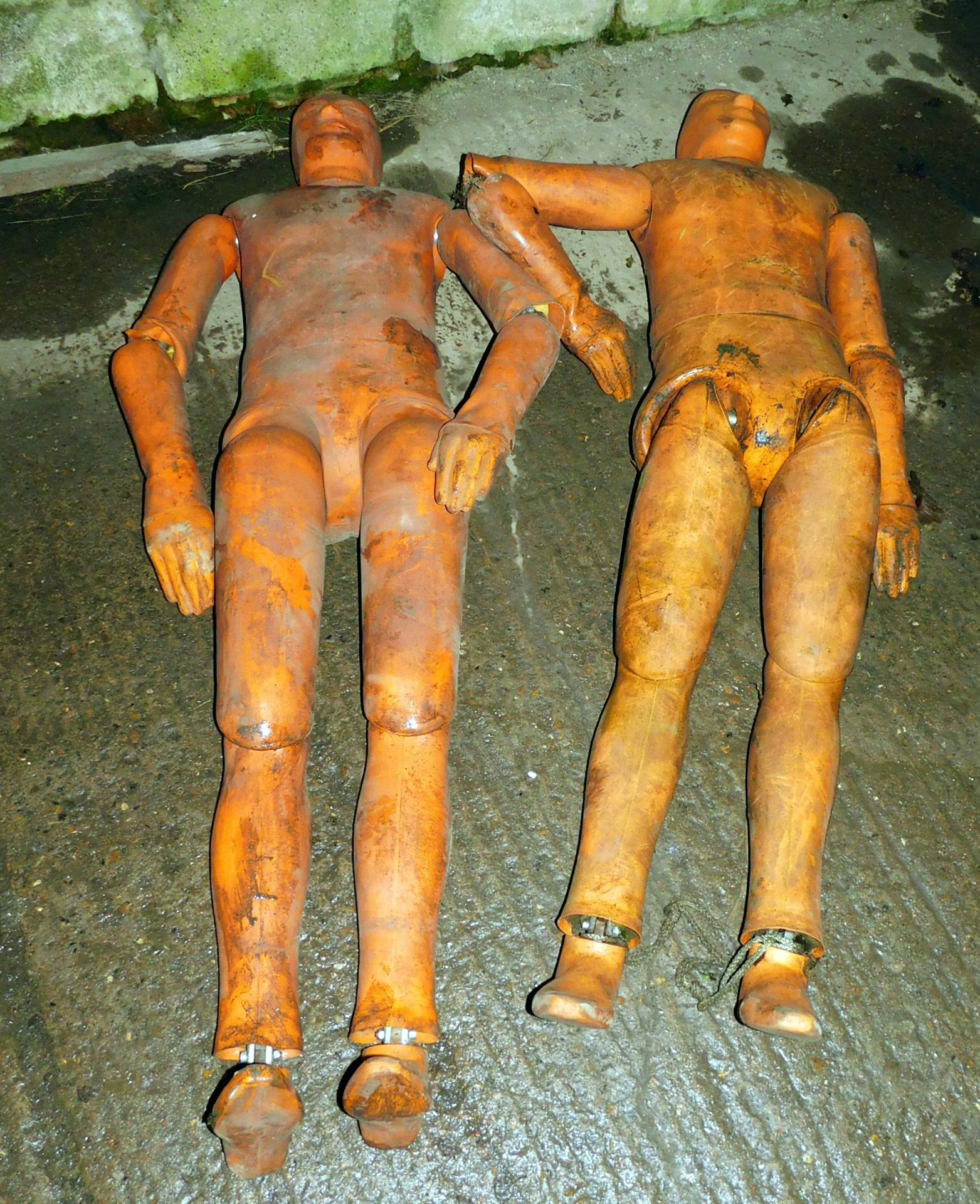 2 Lifesize Heavyweight Crash Test Dummies (Stored in shed) (Located South Godstone – See General